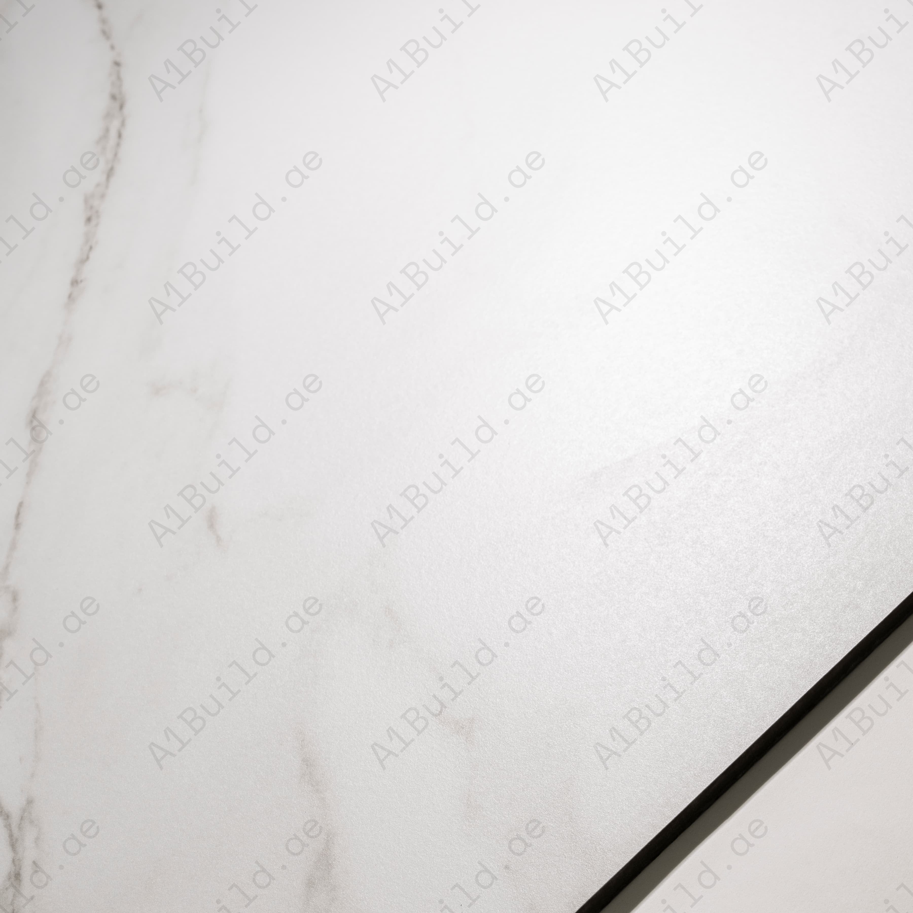 Statuario Valencia White Matte Porcelain Tile 60x120cm | Bold Grey Veined Statuario Marble Look Large Format Floor & Wall Tile UAE