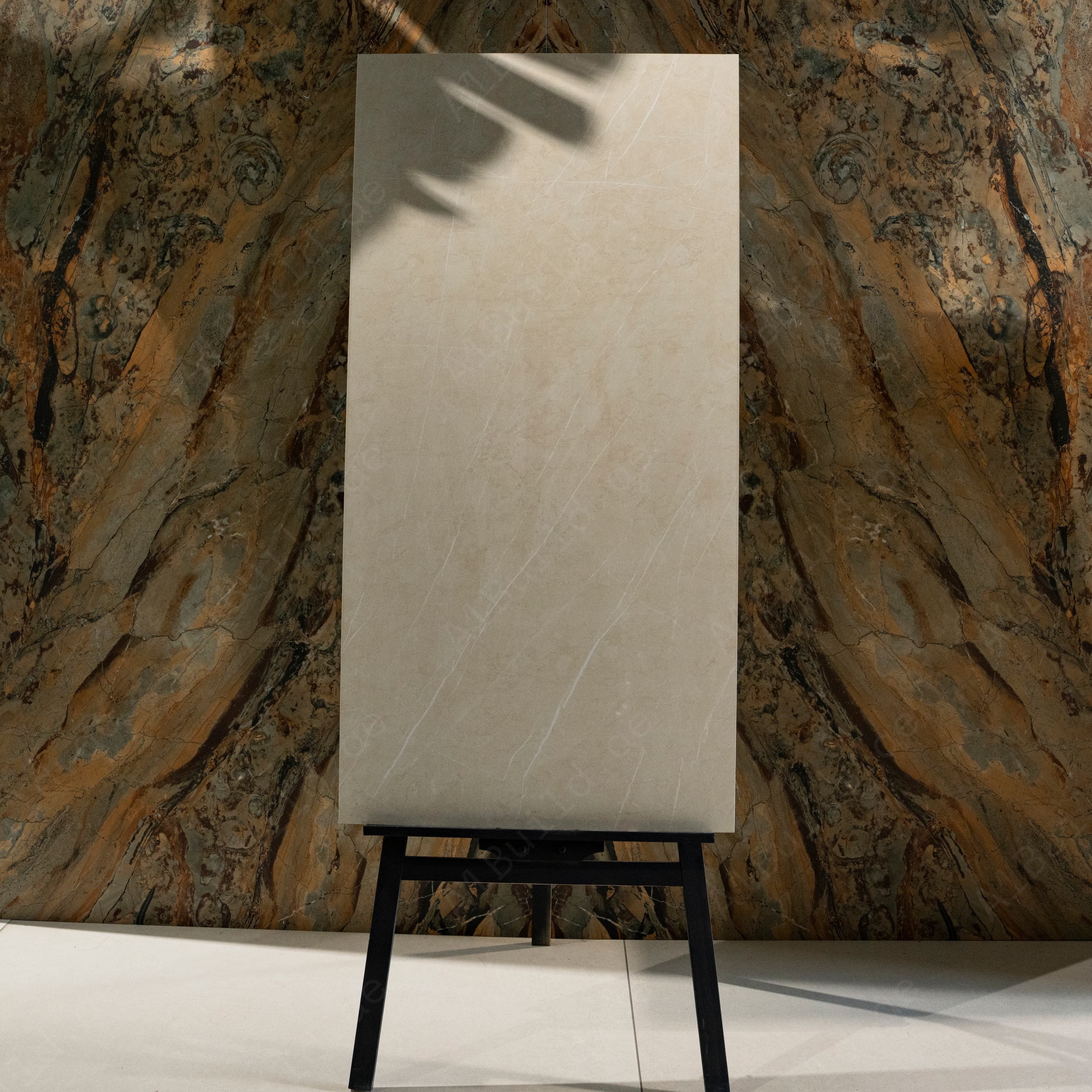 Sierra Beige Matte Porcelain Tile 60x120cm | Soft Warm Beige Marble Look Large Format Floor & Wall Tile UAE