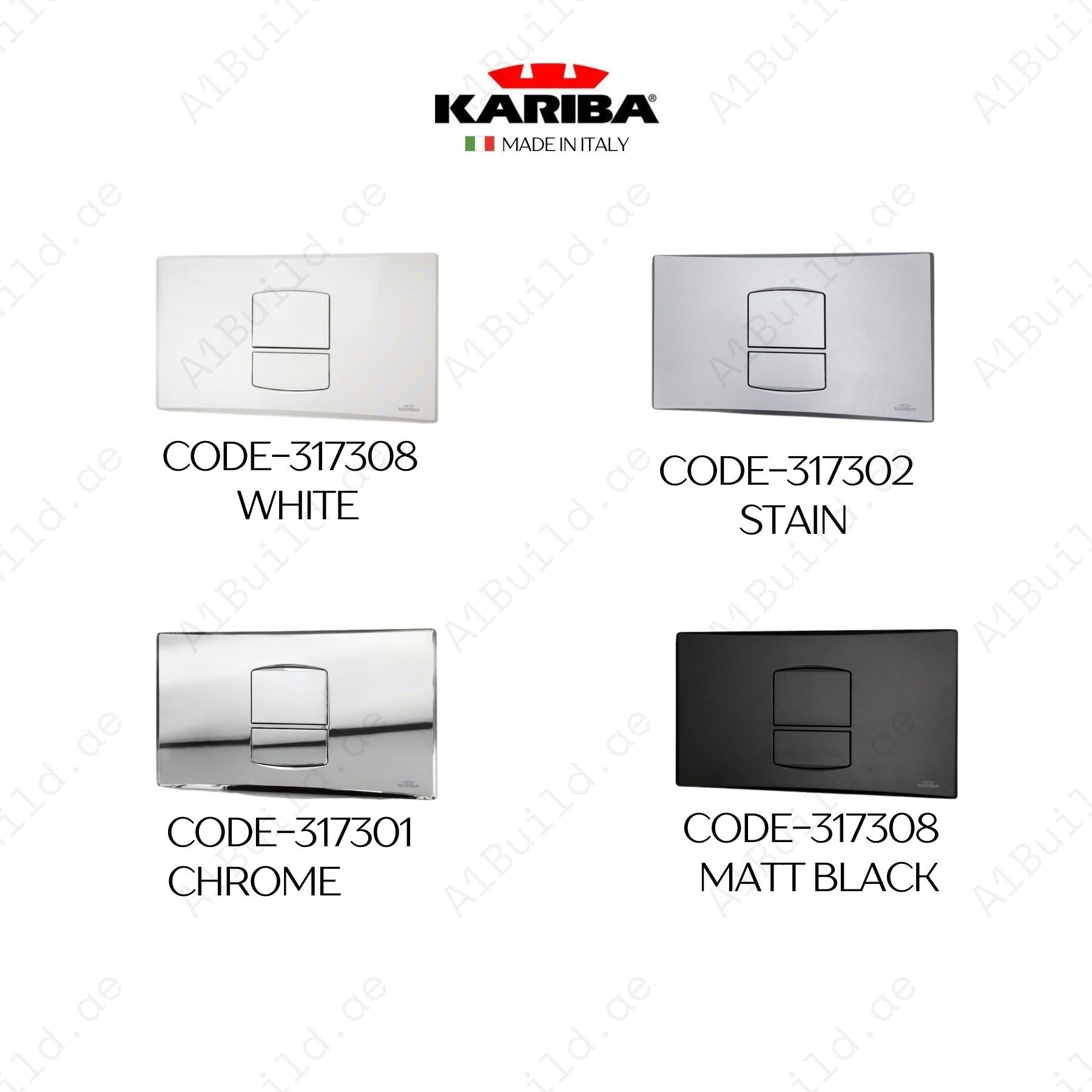 Smartika 6e Concealed Cistern With Adapter 90/110 & Counter Plate With Any One Button (Complete set)