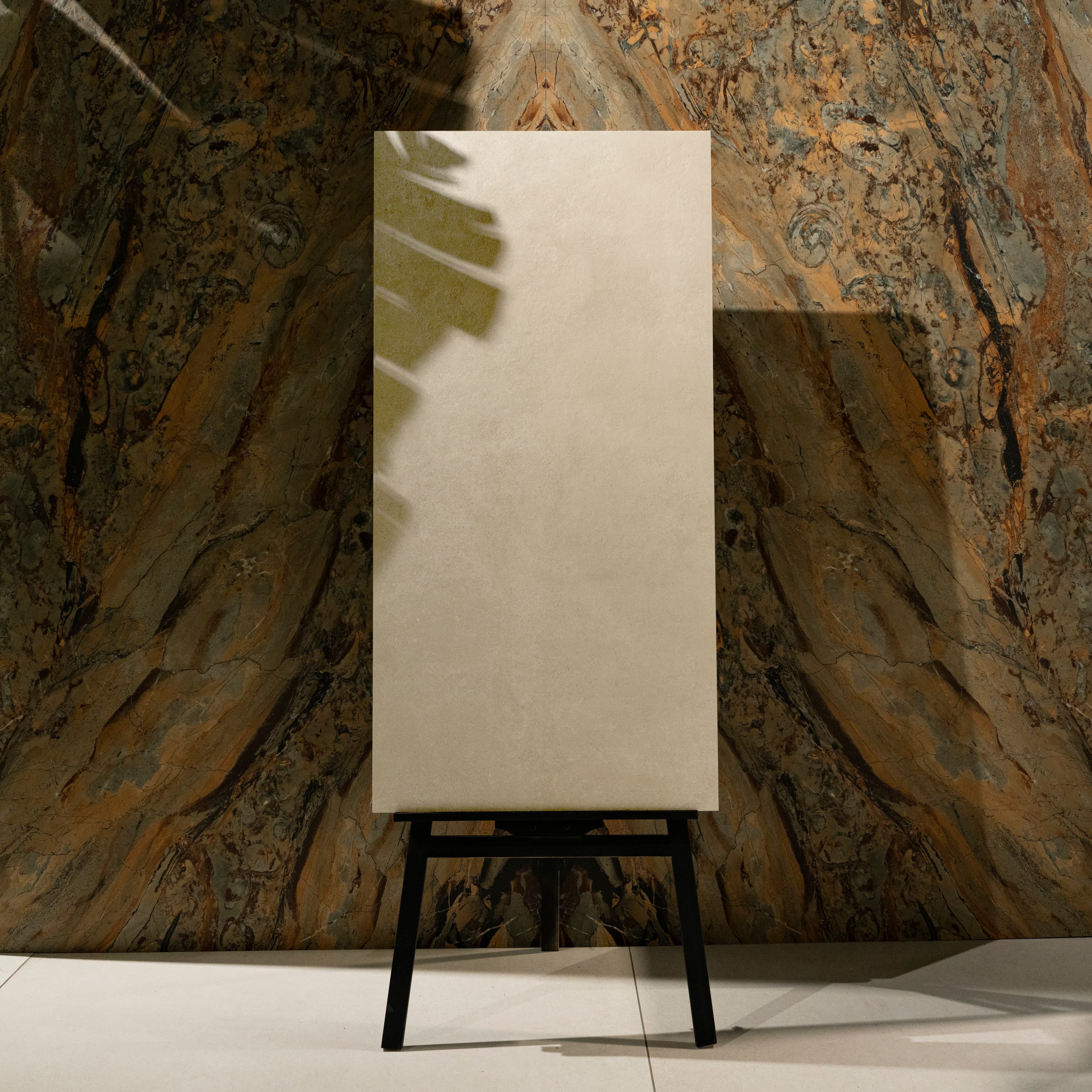 Luna Off White Marble Look Porcelain Tile 60x120cm – 1.6mm Thickness