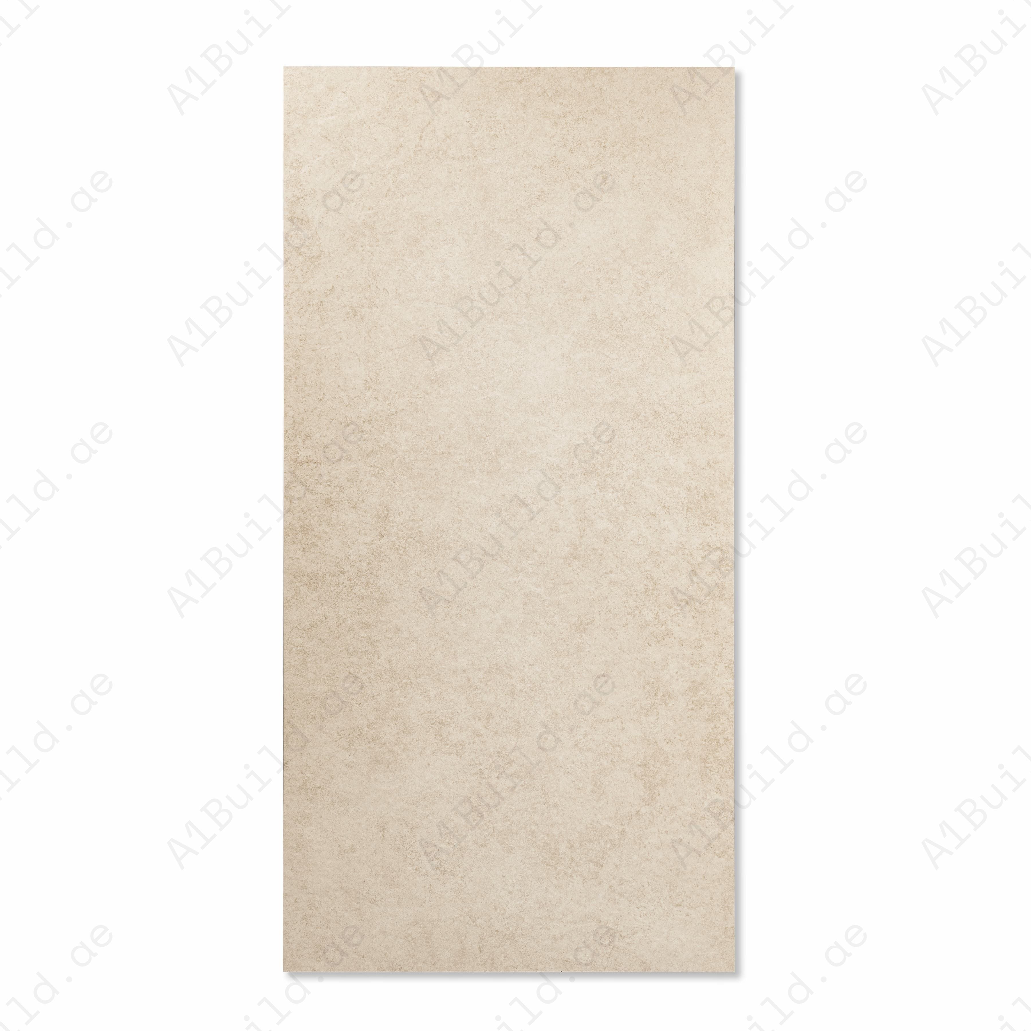 S-Root Crema Matte Porcelain Tile 60x120cm | Sandstone Look Large Format Floor & Wall Tile | Warm Beige Neutral Flooring UAE Dubai Abu Dhabi