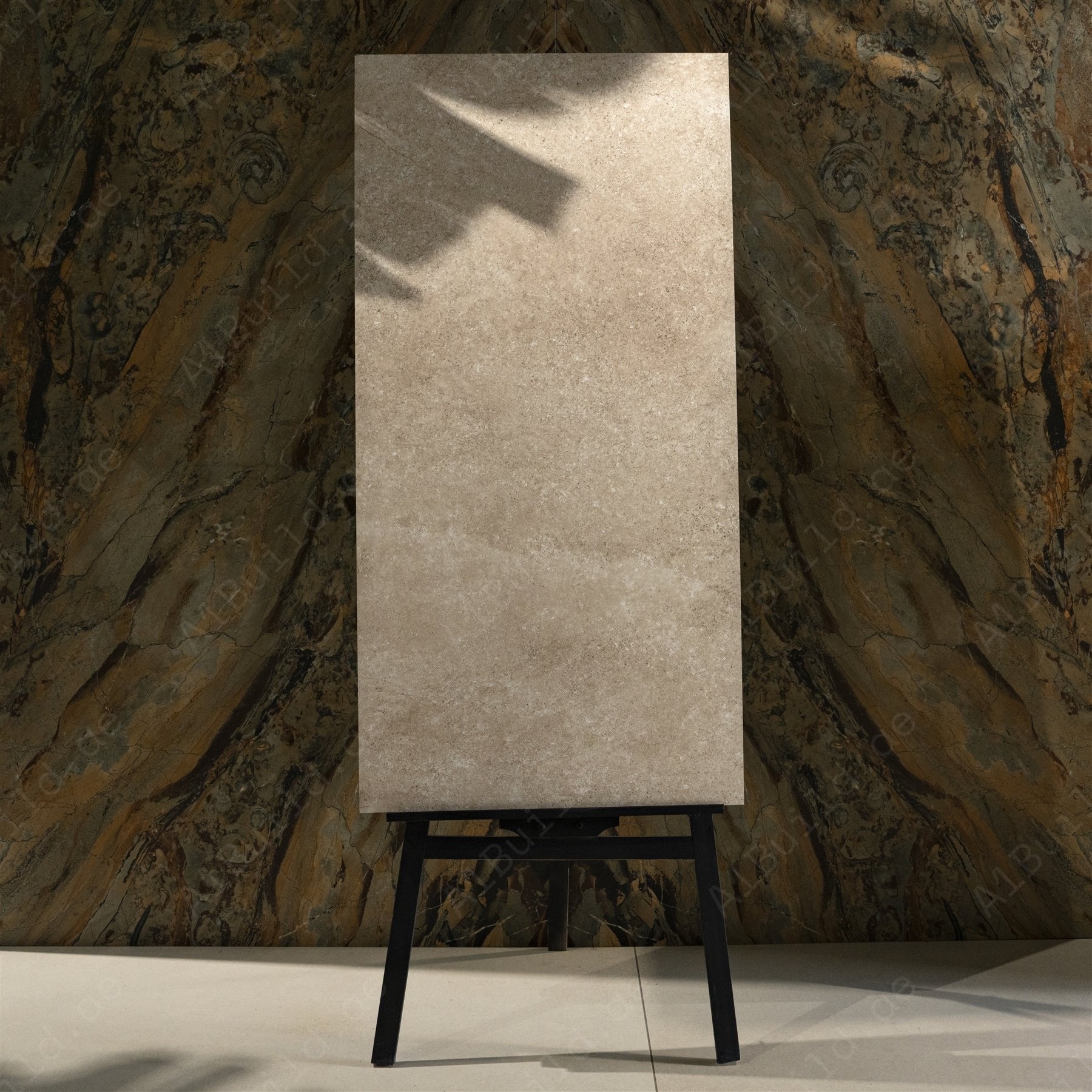 Liwa Beige Stone Look Porcelain Tile 60x120cm 20mm Thickness