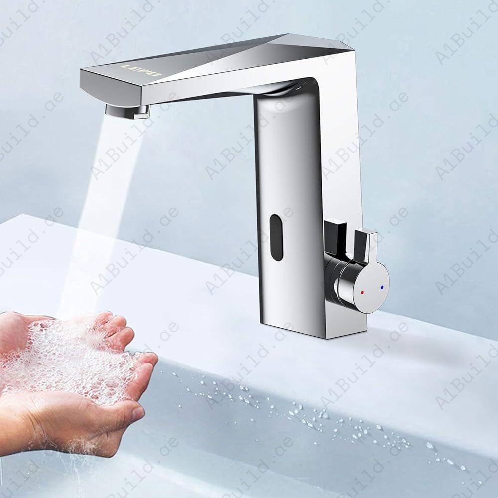 8001 E Sensor Faucet: Touchless Luxury for Your Wash Basin (100% made in Germany)
