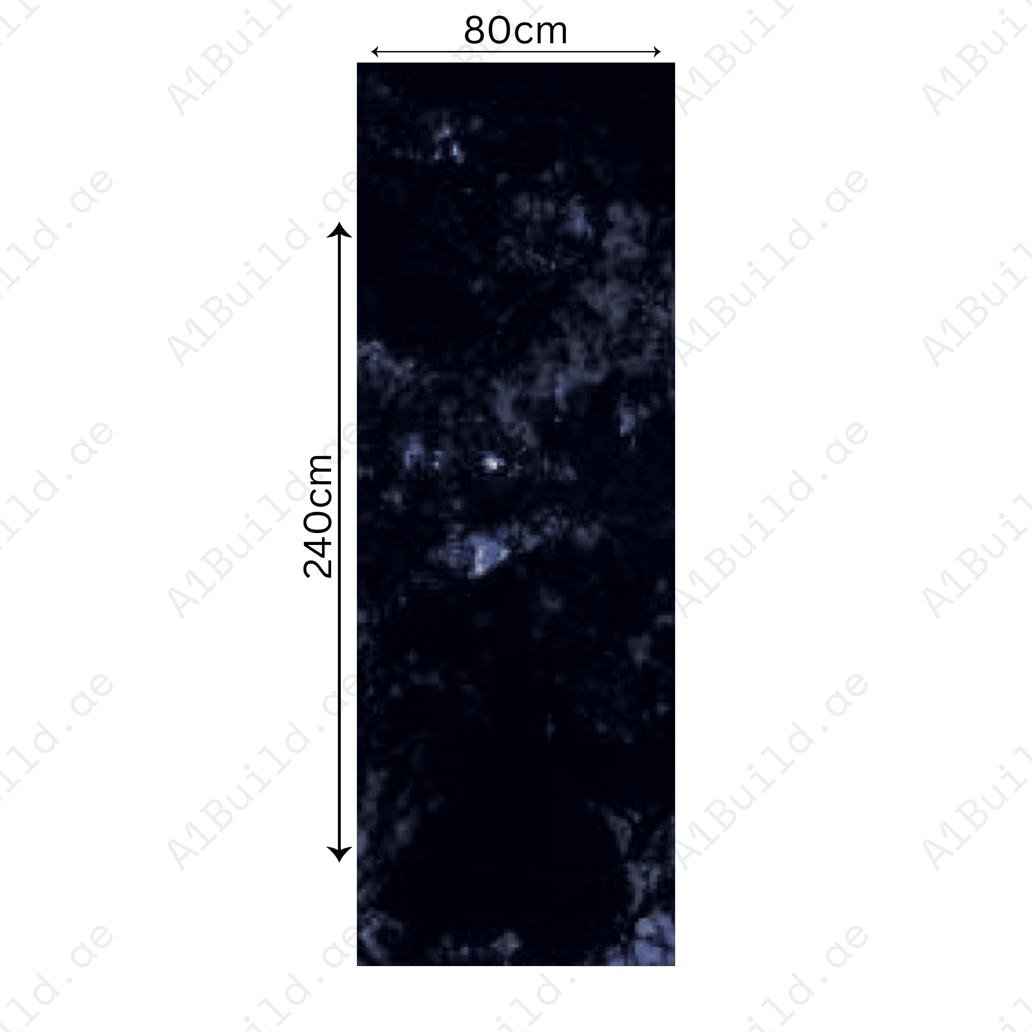 Volga Blue 80x240cm 15mm – Glossy