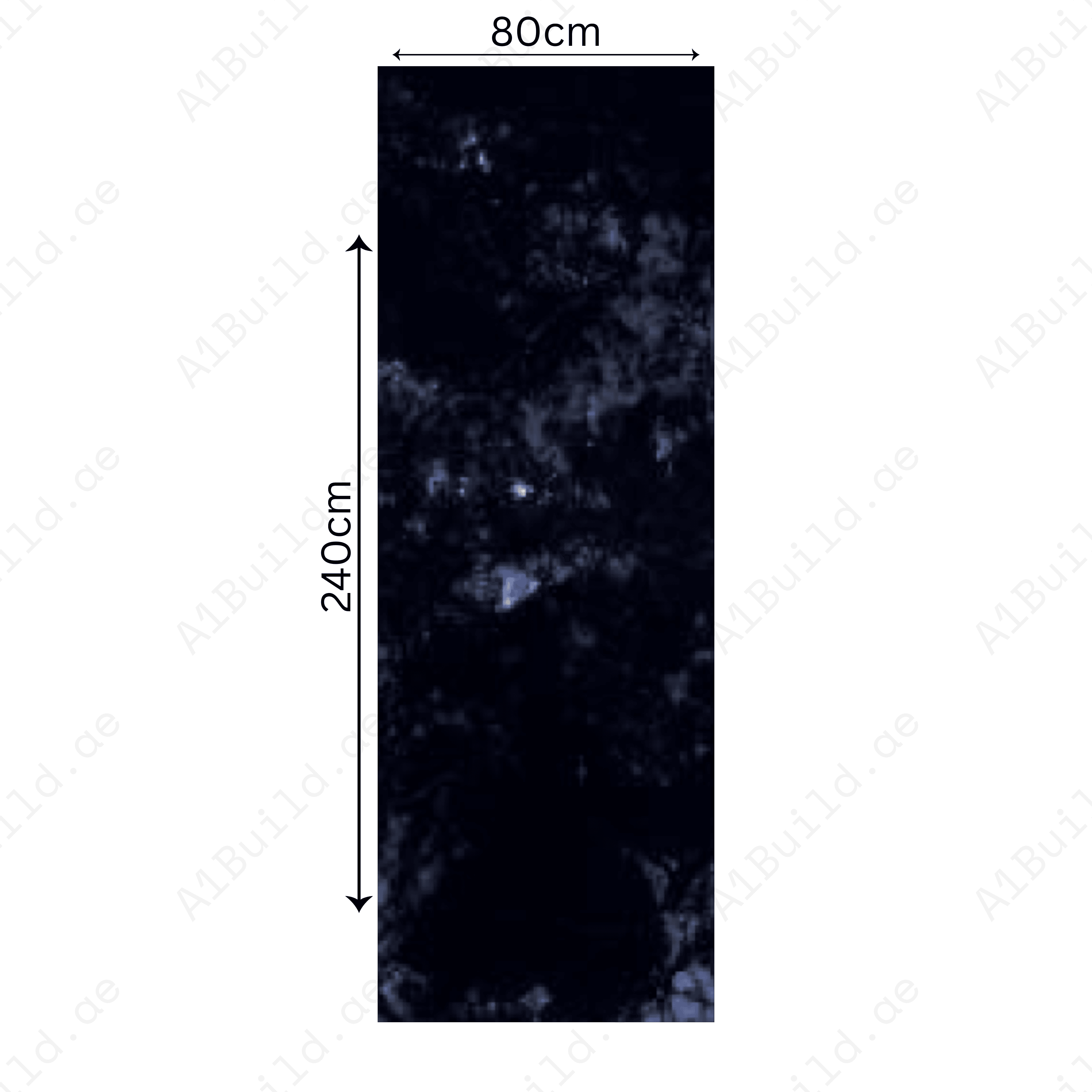 Volga Blue 80x240cm 15mm – Glossy