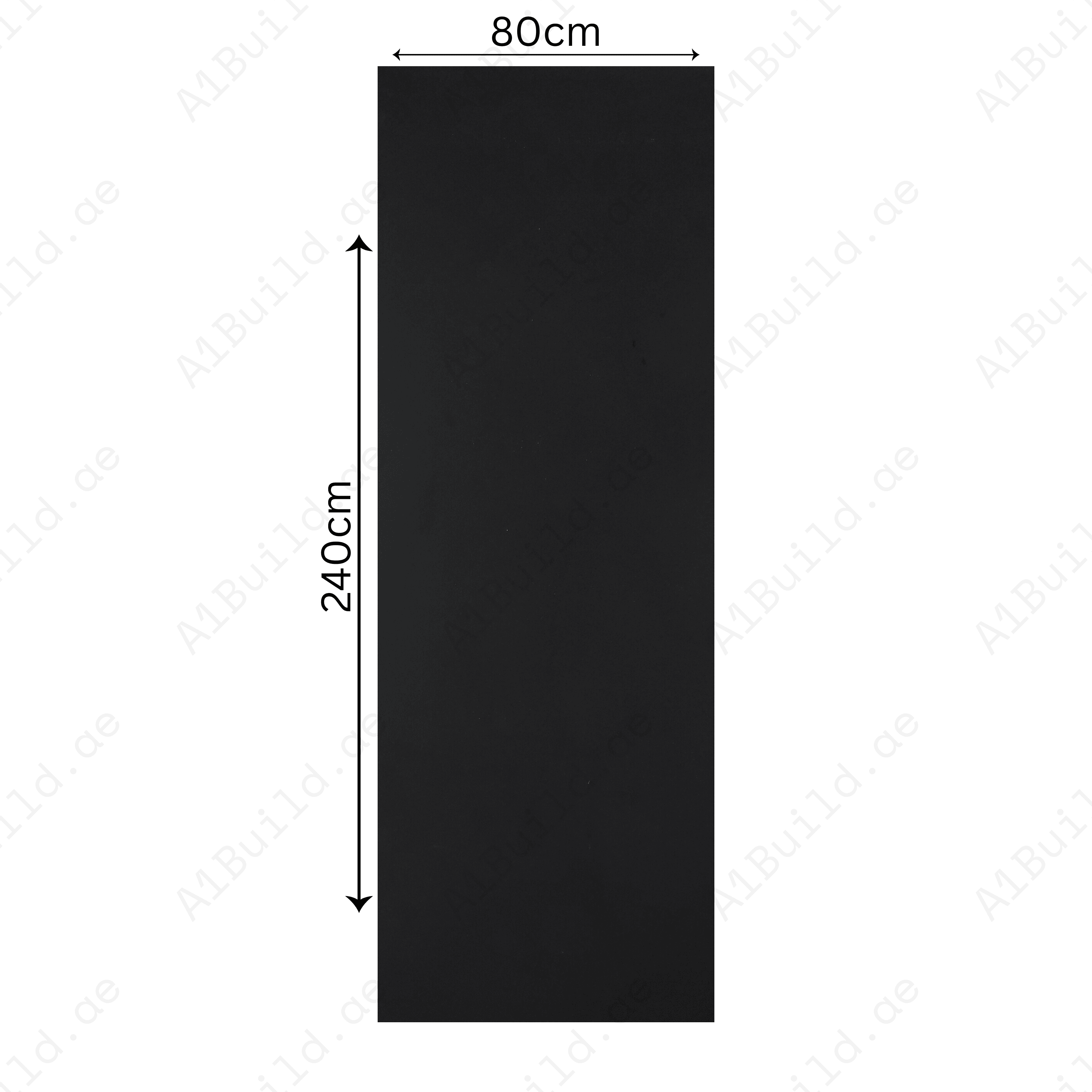 Crystal Black Matt (80x240cm 15mm Random Matt Finished Indoor Floor, Wall & Counter Slabs)