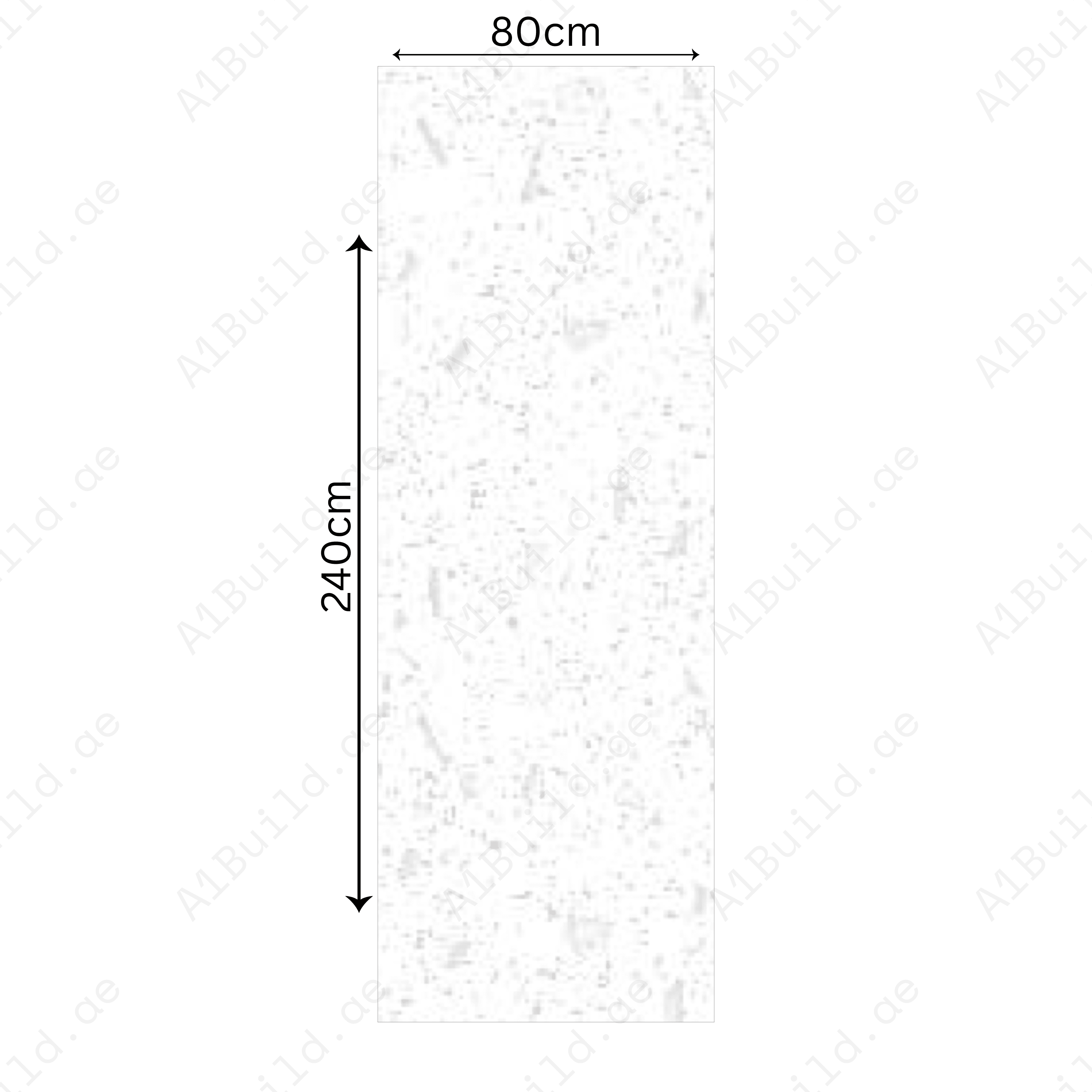 Cosmic White 80x240cm 15mm – Glossy
