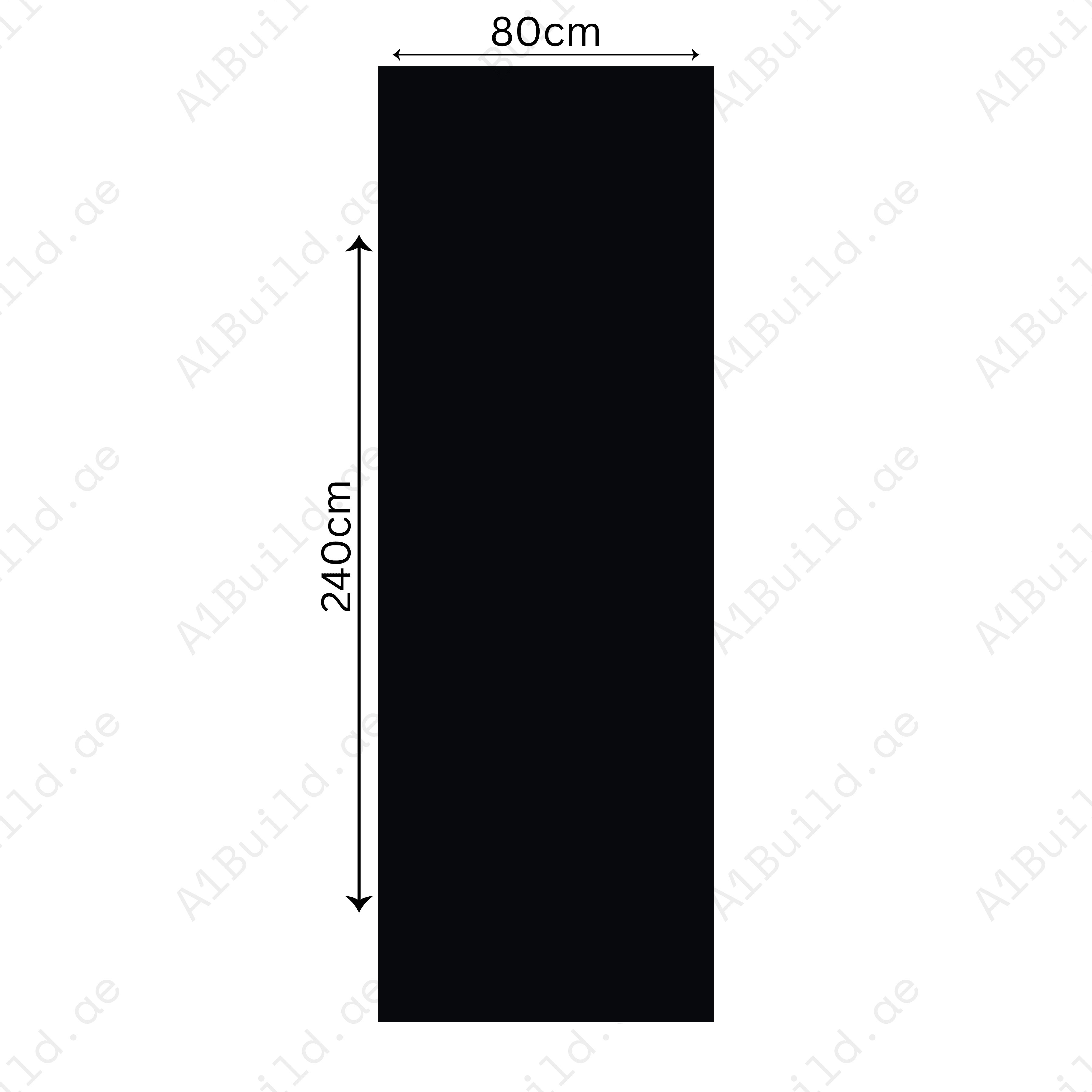 Crystal Nano Black (80x240cm 15mm Random High Polished Finished Indoor Floor, Wall & Counter Slabs)