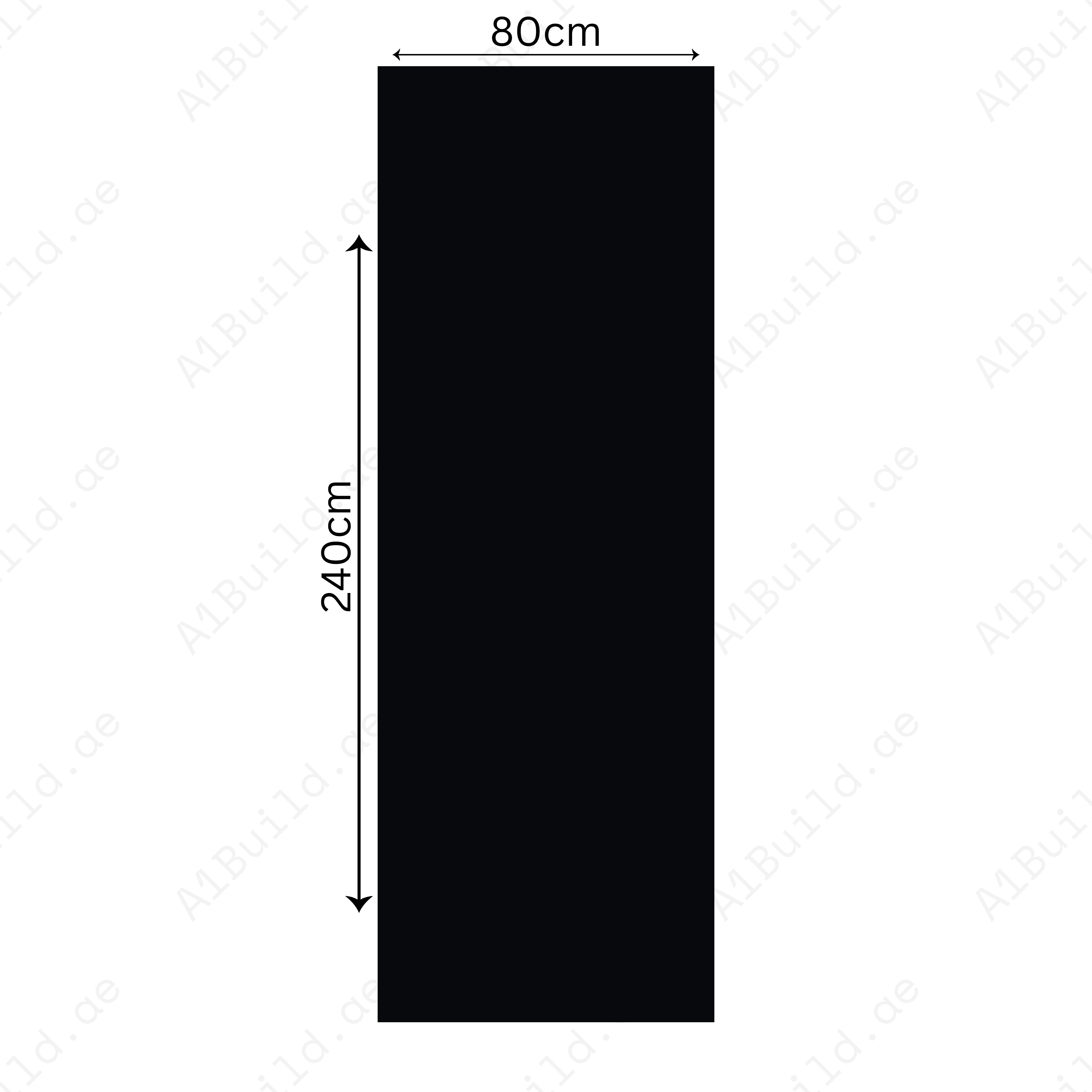 Crystal Nano Black (80x240cm 15mm Random High Polished Finished Indoor Floor, Wall & Counter Slabs)