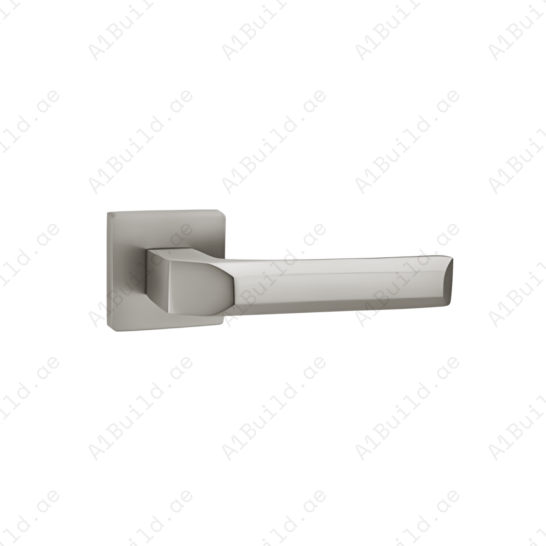 ALA.6403 premium aluminum alloy door lock handle in Matt Satin Nickel finish. Modern architectural hardware for homes, hotels, offices, and luxury interiors.