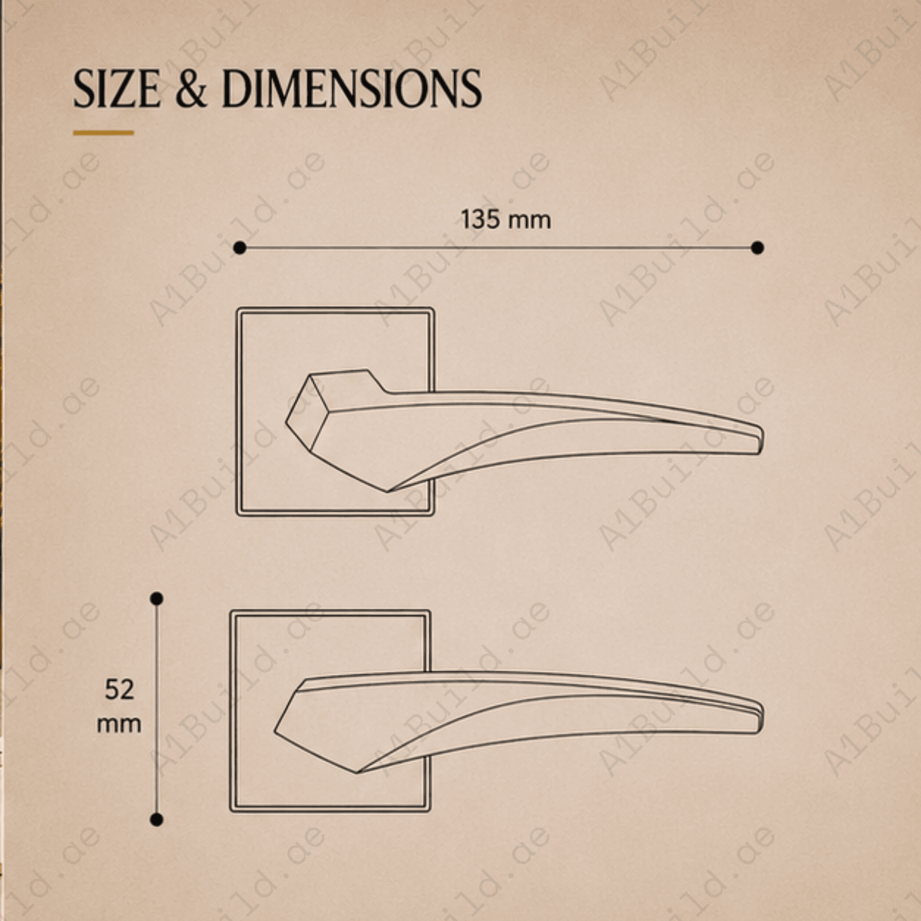 ALA.6439 premium aluminum alloy door lock handle in Matt Satin Nickel finish. Durable architectural hardware for modern homes, hotels, offices, and interiors.