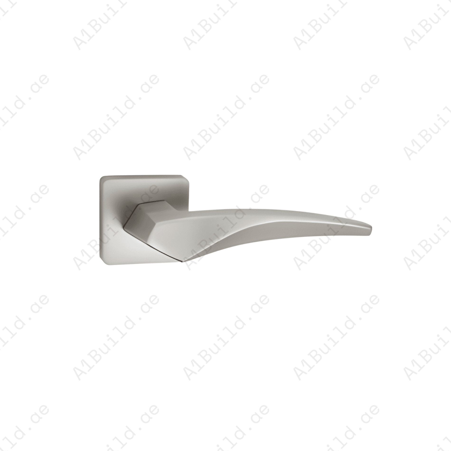 ALA.6439 premium aluminum alloy door lock handle in Matt Satin Nickel finish. Durable architectural hardware for modern homes, hotels, offices, and interiors.