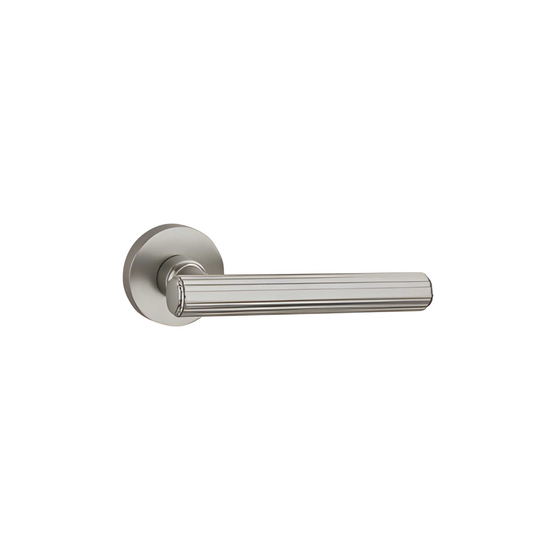 ALA.6515 premium aluminum alloy door lock handle in Matt Satin Nickel finish. Durable architectural hardware for modern homes, hotels, offices, and interiors.