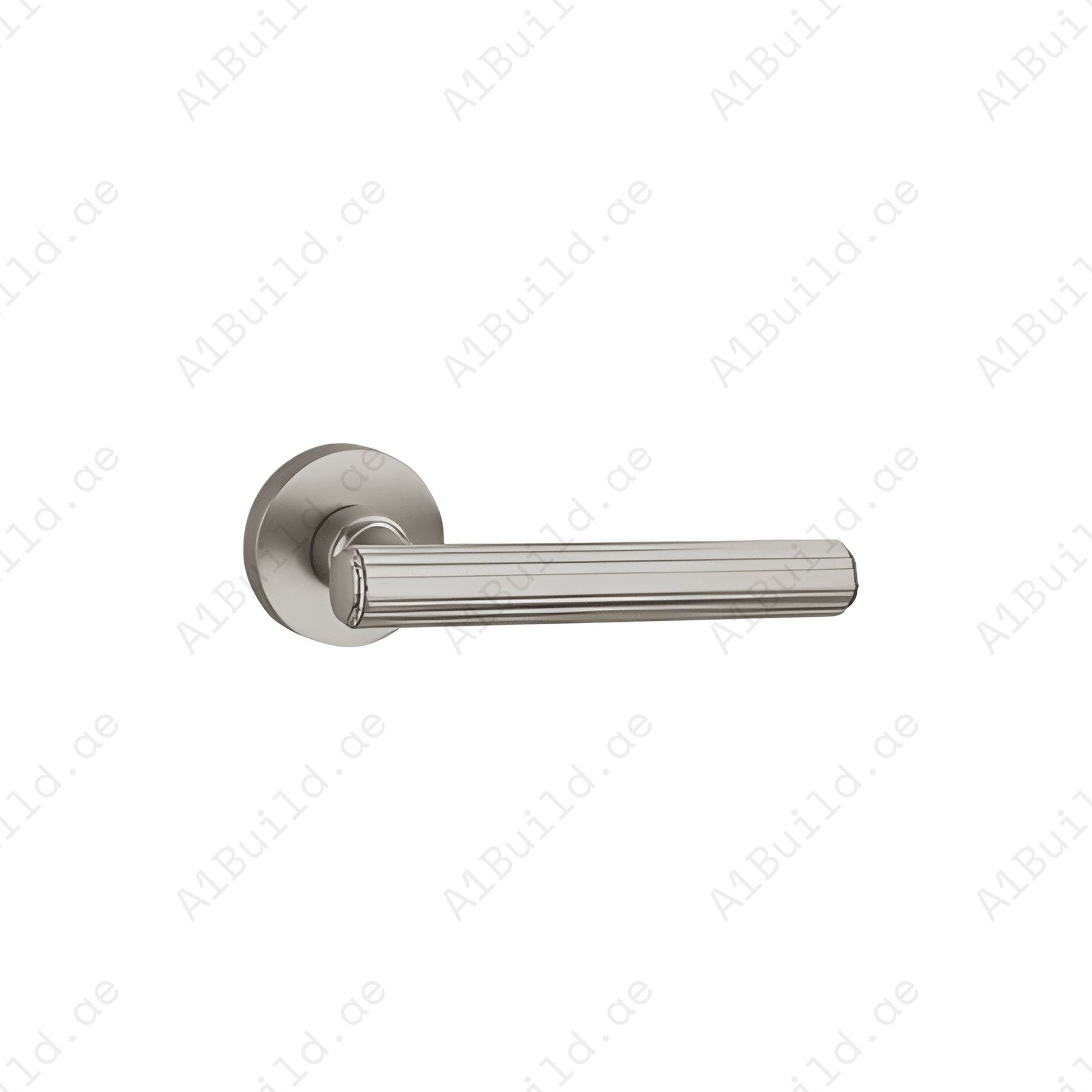 ALA.6515 premium aluminum alloy door lock handle in Matt Satin Nickel finish. Durable architectural hardware for modern homes, hotels, offices, and interiors.