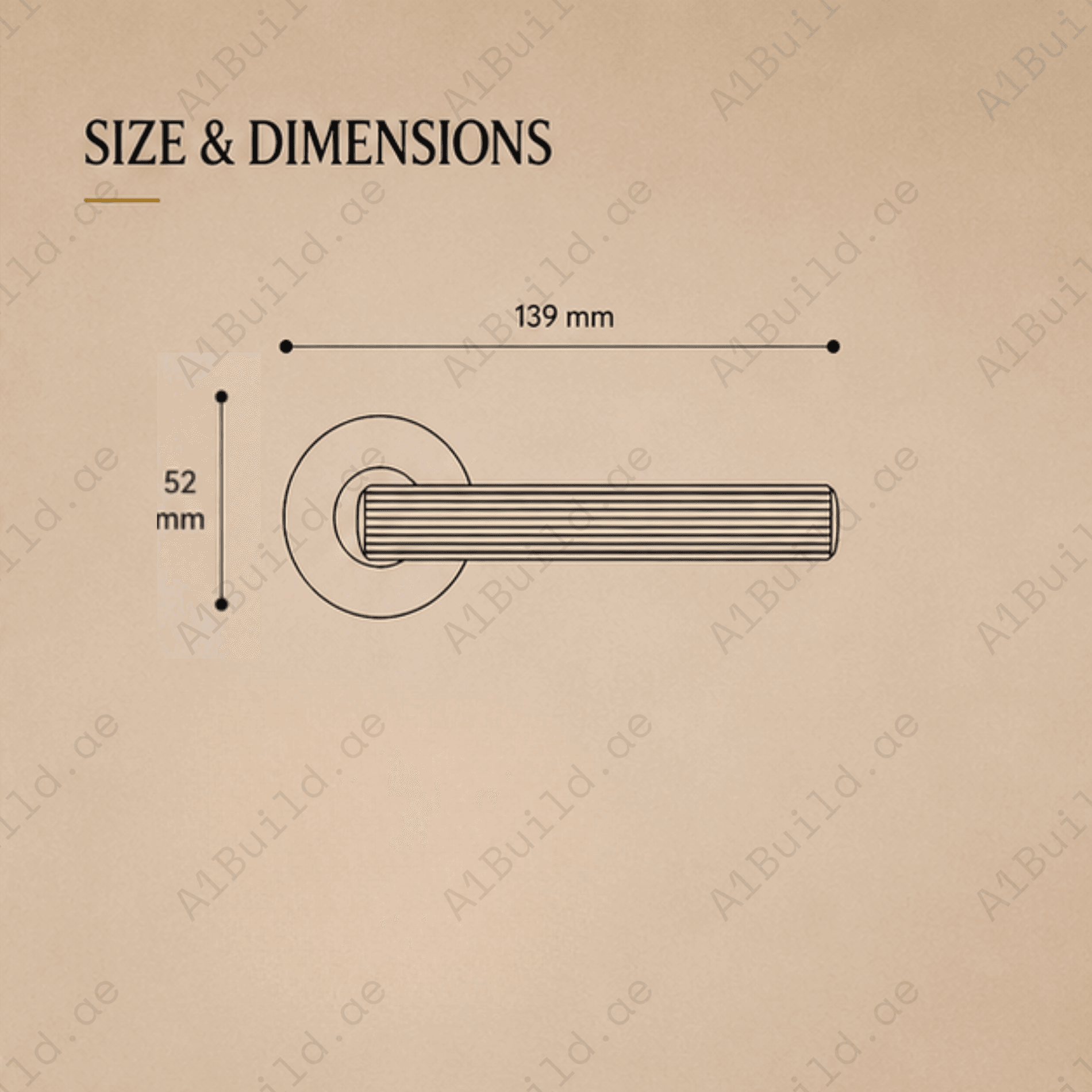 ALA.6515 premium aluminum alloy door lock handle in Matt Satin Nickel finish. Durable architectural hardware for modern homes, hotels, offices, and interiors.