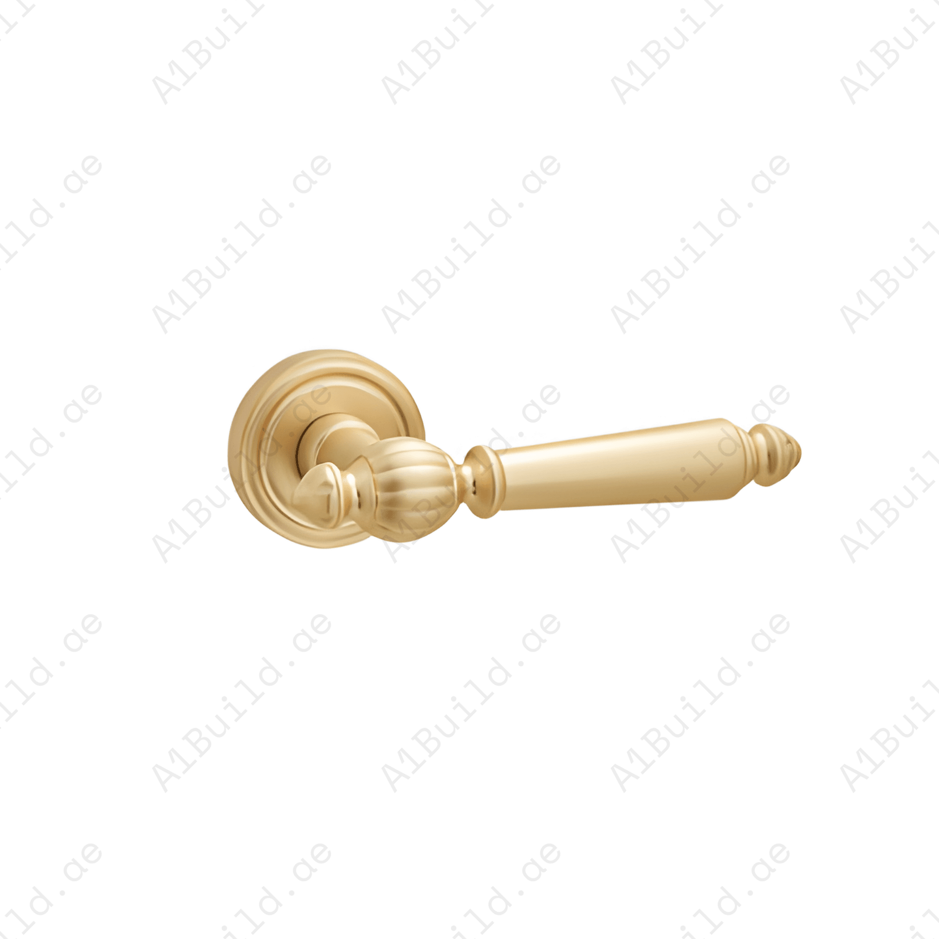ALA.6538 premium aluminum alloy door lock handle in Matt Satin Brass finish. Modern architectural hardware for luxury homes, hotels, offices, and interiors.