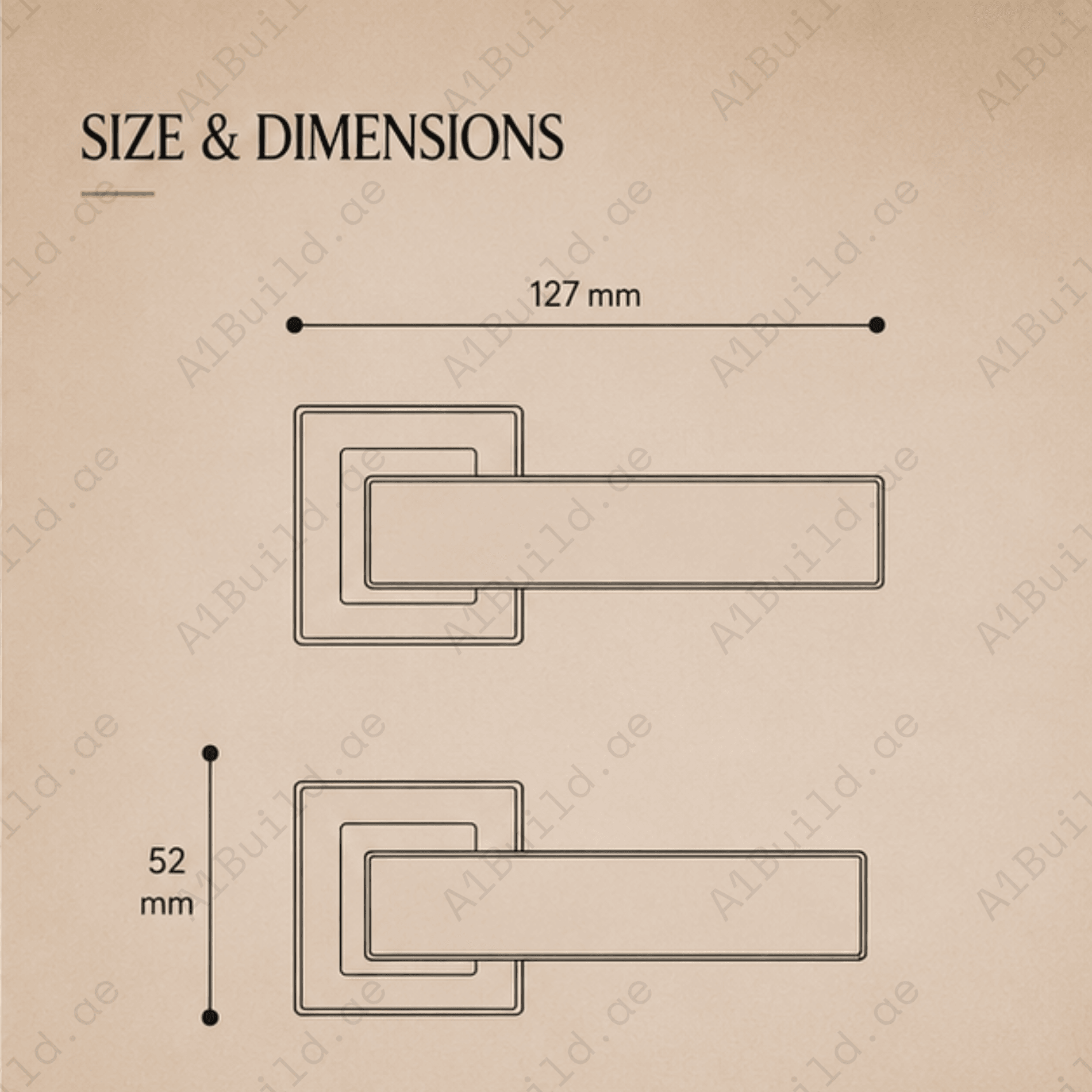ALA.6683 premium aluminum alloy door lock handle in Matt Satin Nickel finish. Durable architectural hardware for modern homes, hotels, offices, and interiors.