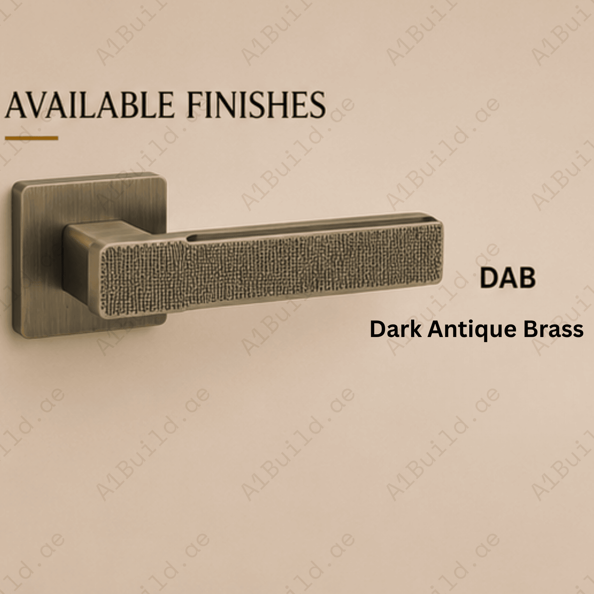 ALA.6782 premium aluminum alloy door lock handle in Dark Antique Brass finish. Luxury architectural hardware for homes, hotels, offices, and interiors.