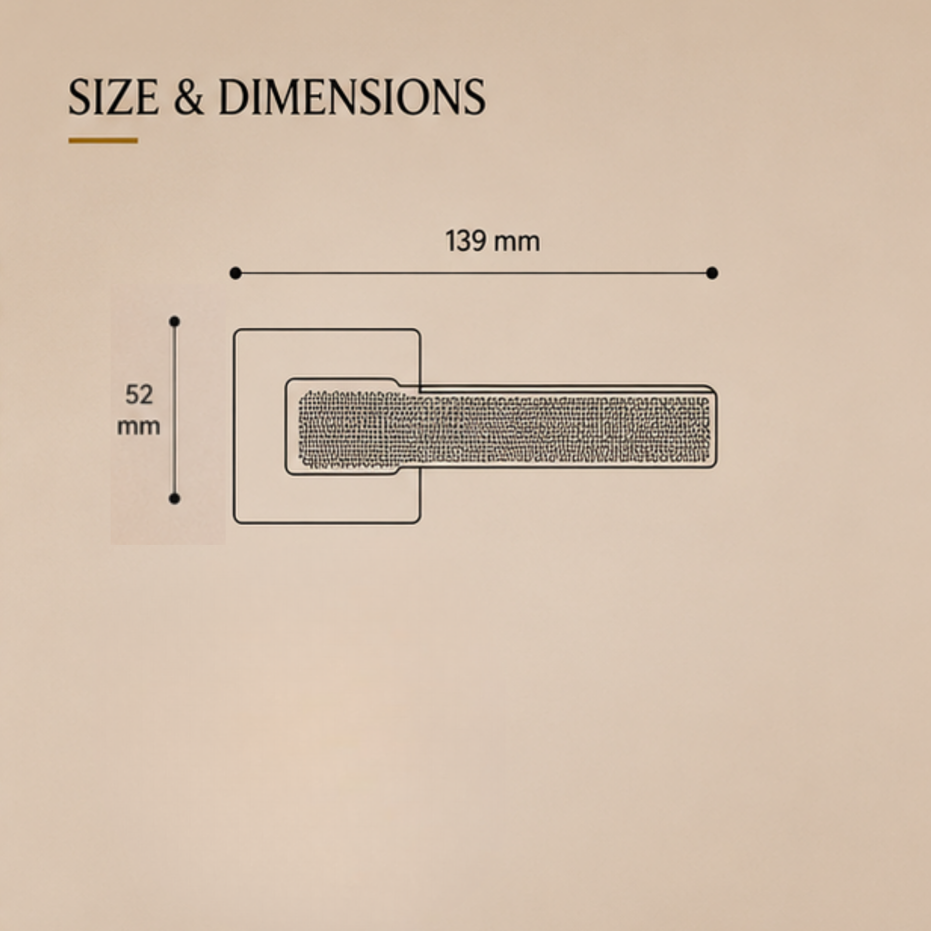 ALA.6782 premium aluminum alloy door lock handle in Dark Antique Brass finish. Luxury architectural hardware for homes, hotels, offices, and interiors.