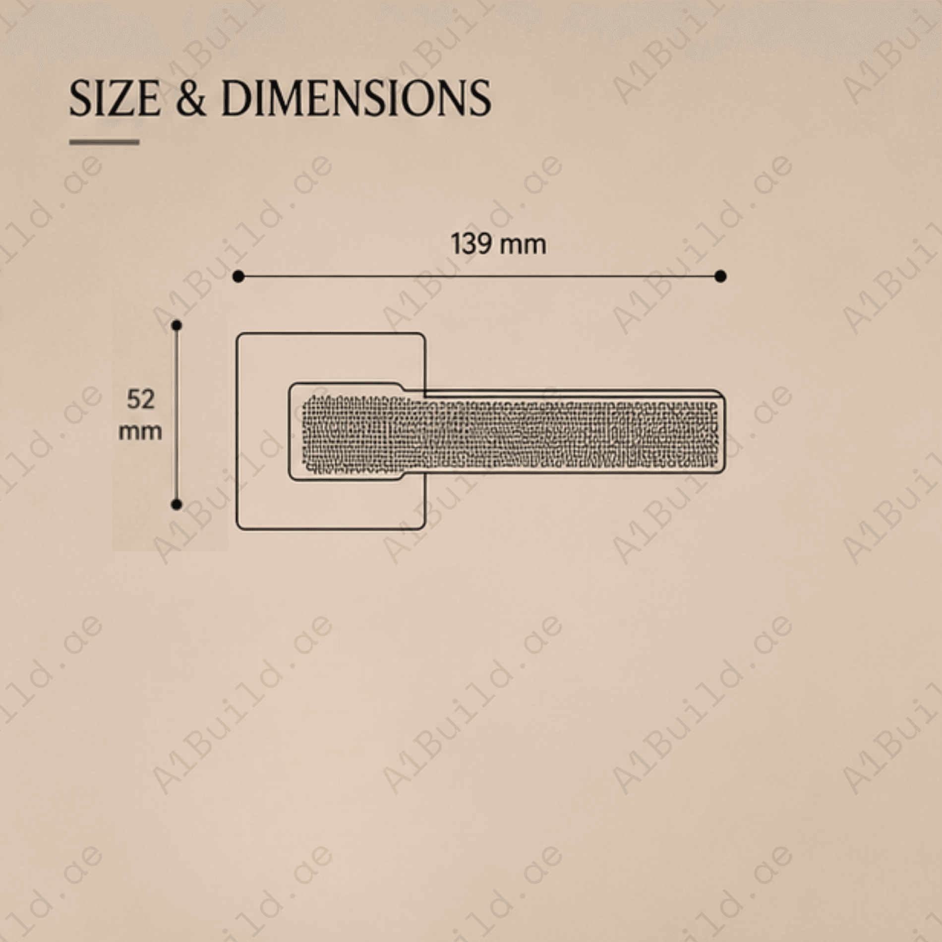 ALA.6782 premium aluminum alloy door lock handle in Dark Antique Brass finish. Luxury architectural hardware for homes, hotels, offices, and interiors.
