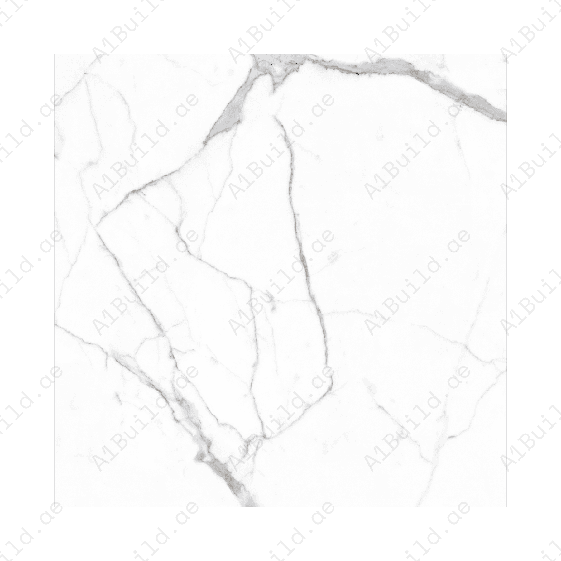 Alps Natural Statuario (120X120cm 09mm Random Polish Porcelain Tiles for Indoor Spaces)