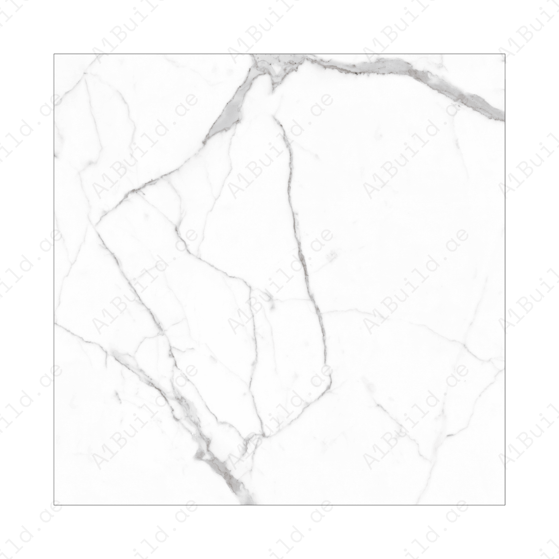 Alps Natural Statuario (120X120cm 09mm Random Polish Porcelain Tiles for Indoor Spaces)