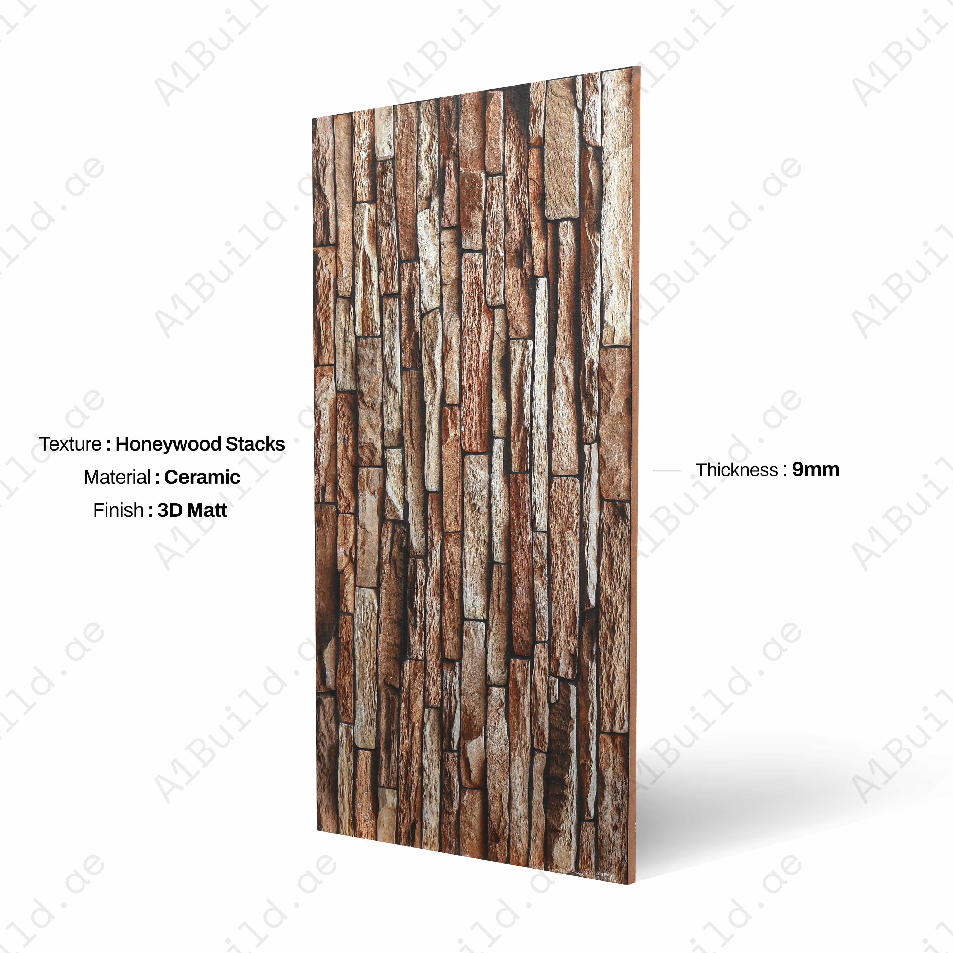 AL Natural 3D Matt 30x60cm Ceramic Indoor Outdoor Wall Tile-1
