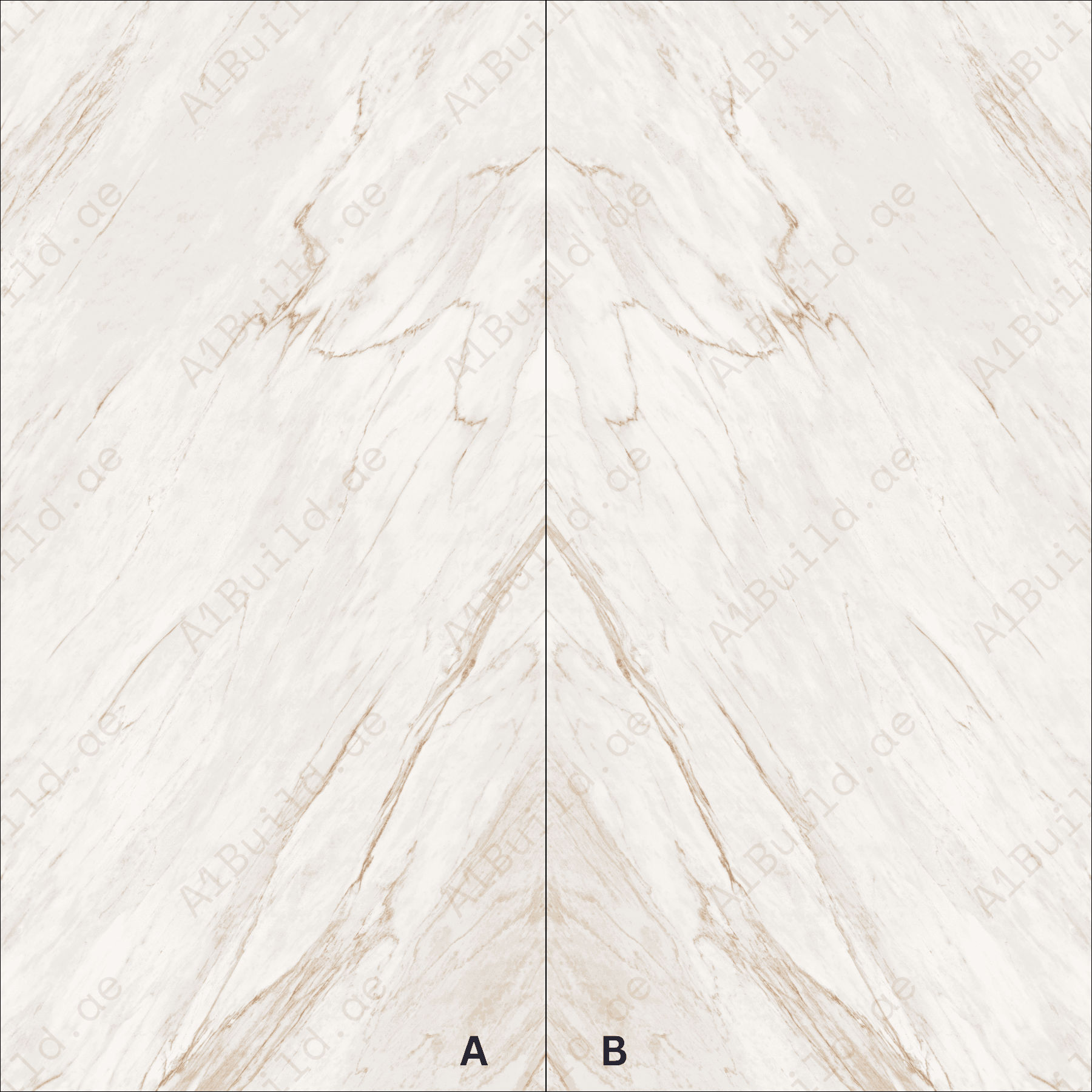 Angelo Ice High Gloss Book Match Porcelain Slabs | 120x240cm Indoor Tiles