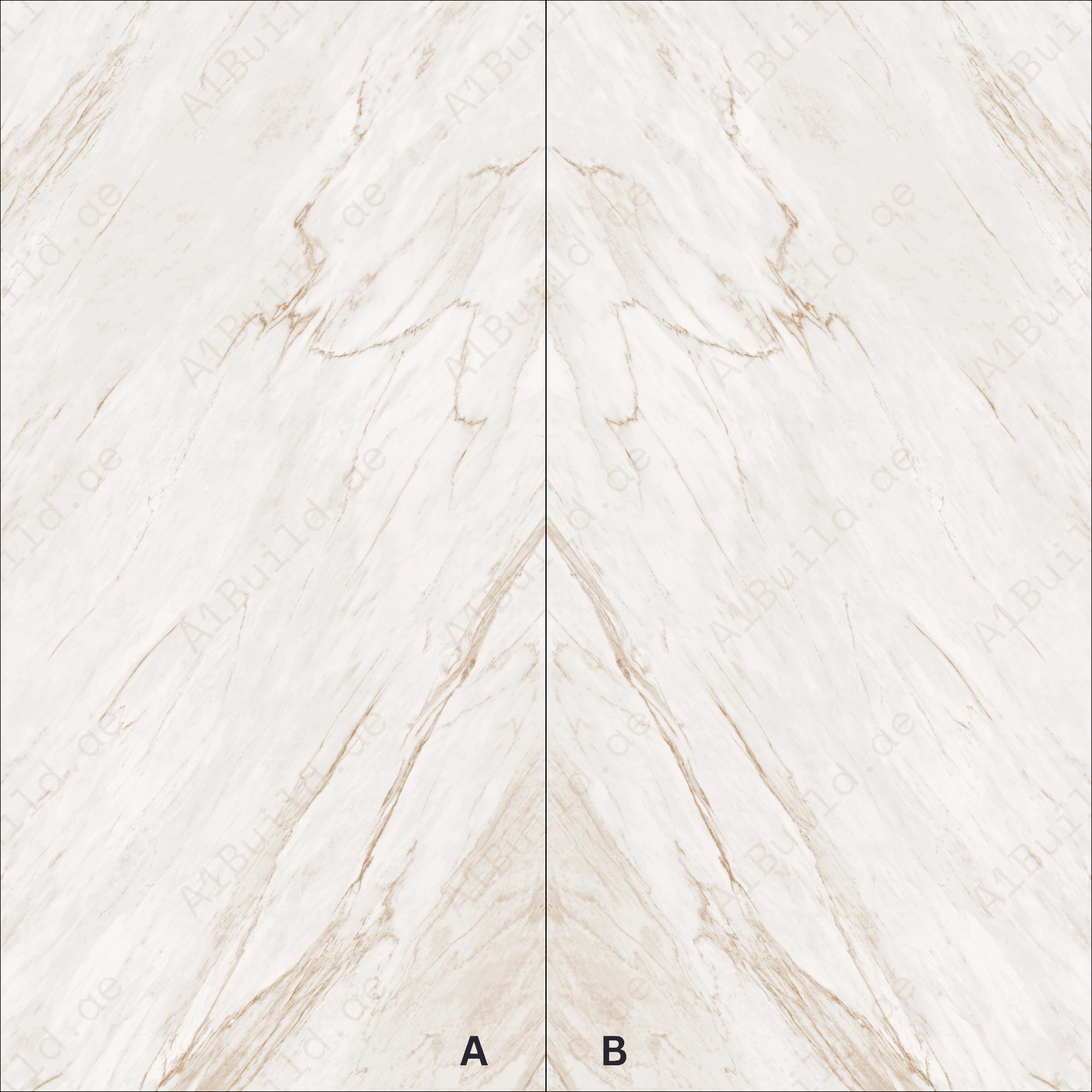 Angelo Ice High Gloss Book Match Porcelain Slabs | 120x240cm Indoor Tiles