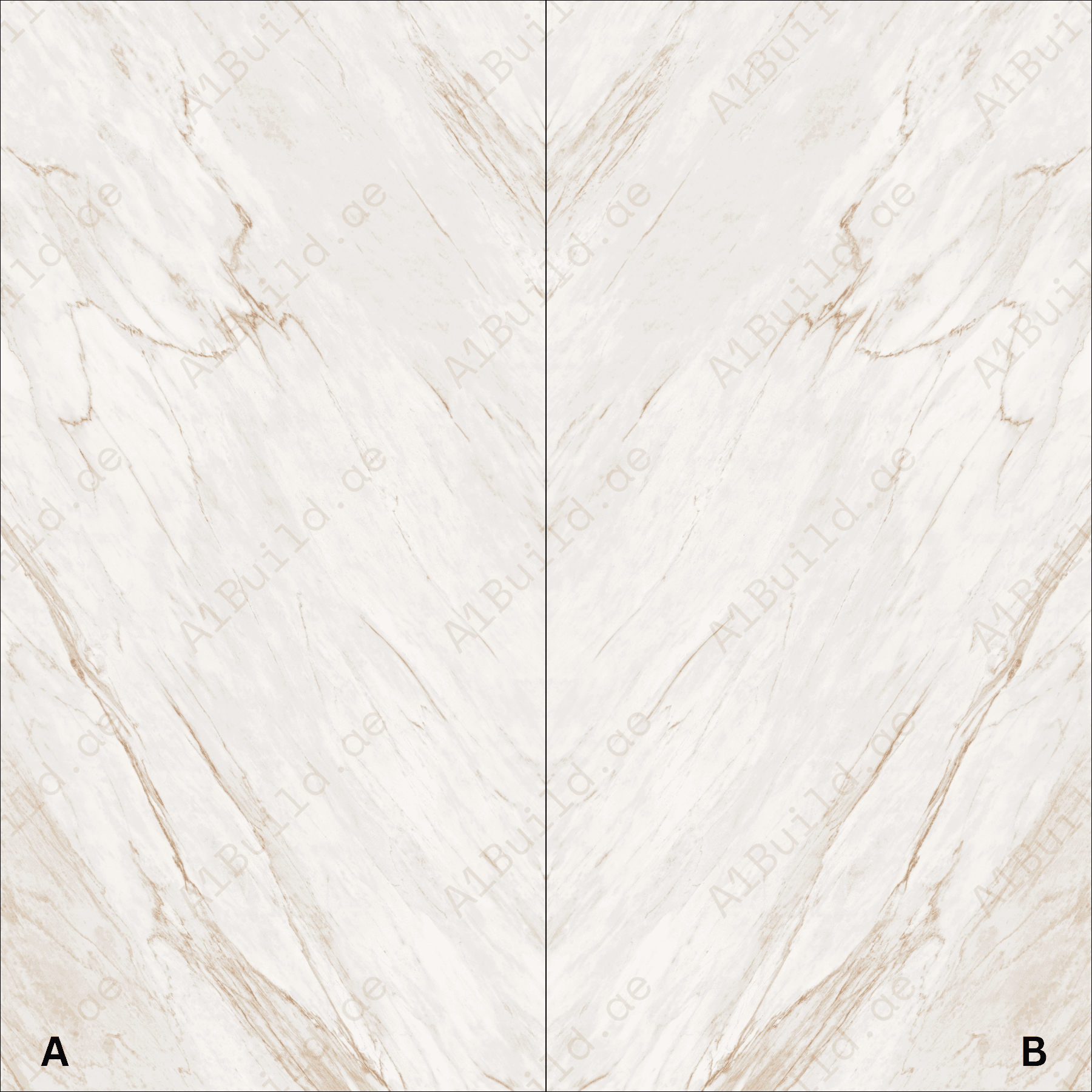 Angelo Ice High Gloss Book Match Porcelain Slabs | 120x240cm Indoor Tiles