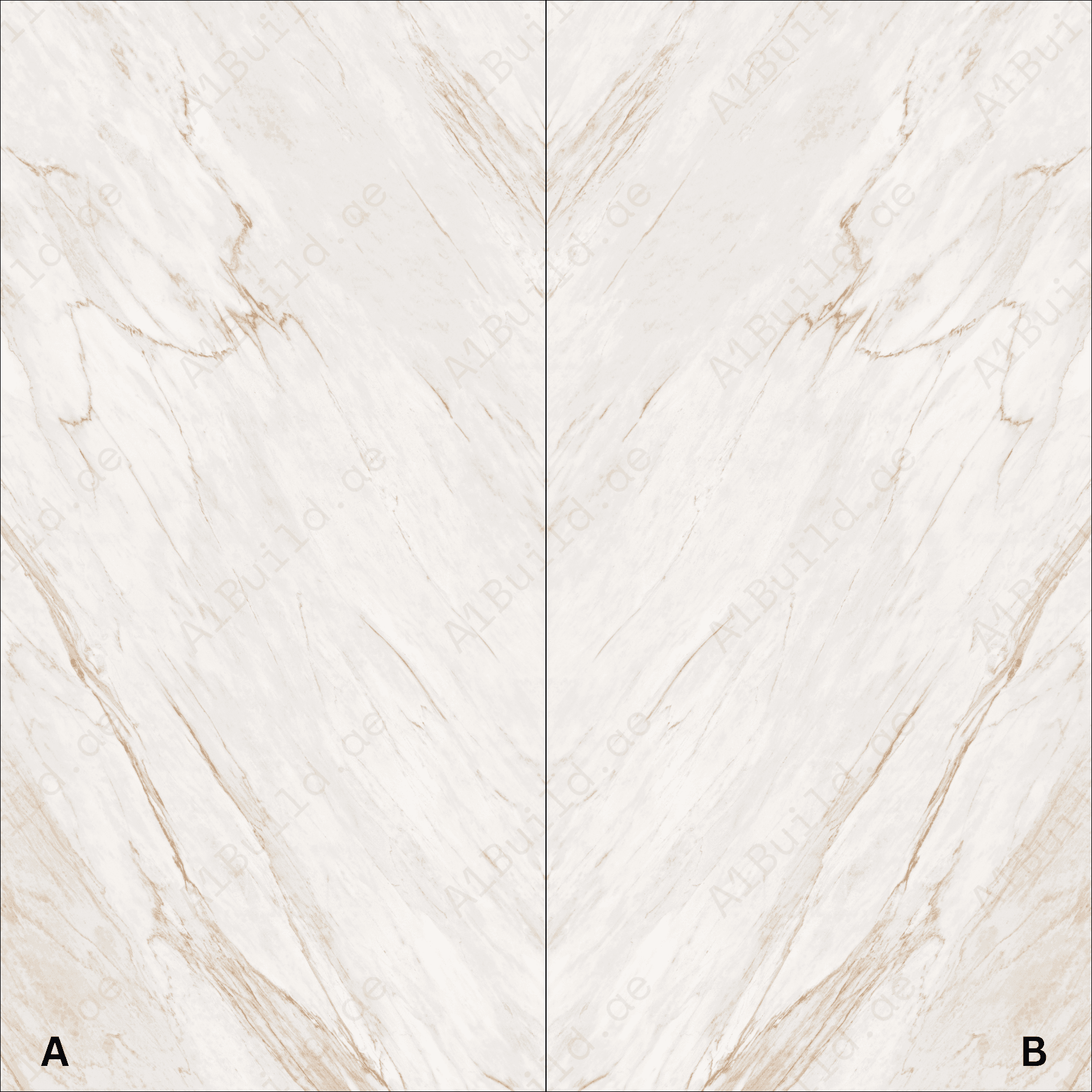 Angelo Ice High Gloss Book Match Porcelain Slabs | 120x240cm Indoor Tiles