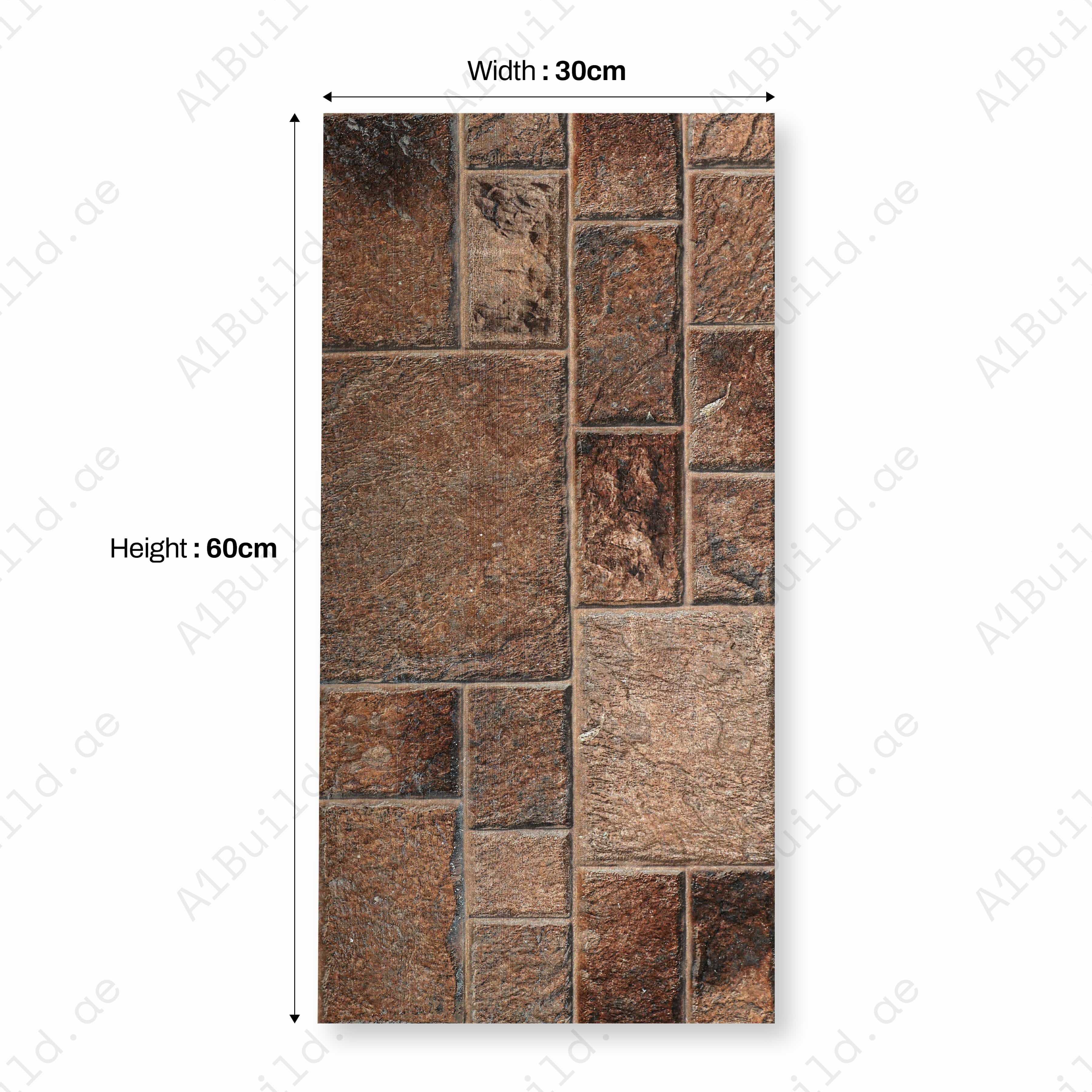 ASPER COTTO 3D Matt 30x60cm Ceramic Indoor Outdoor Wall Tile