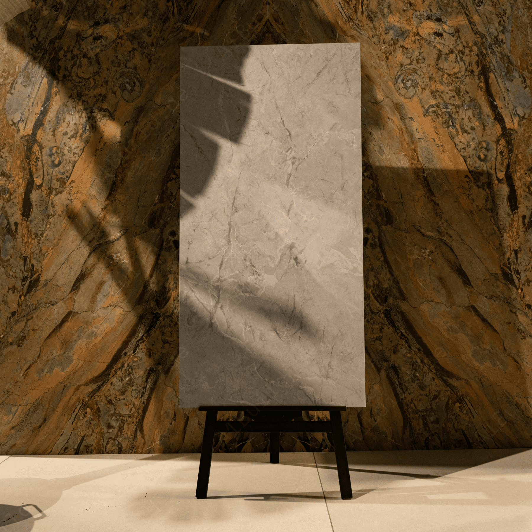 Add a modern touch with Impast Grey 60x120cm tiles featuring a Random Sugar Surface. Sleek and durable, perfect for trendy interiors in UAE.