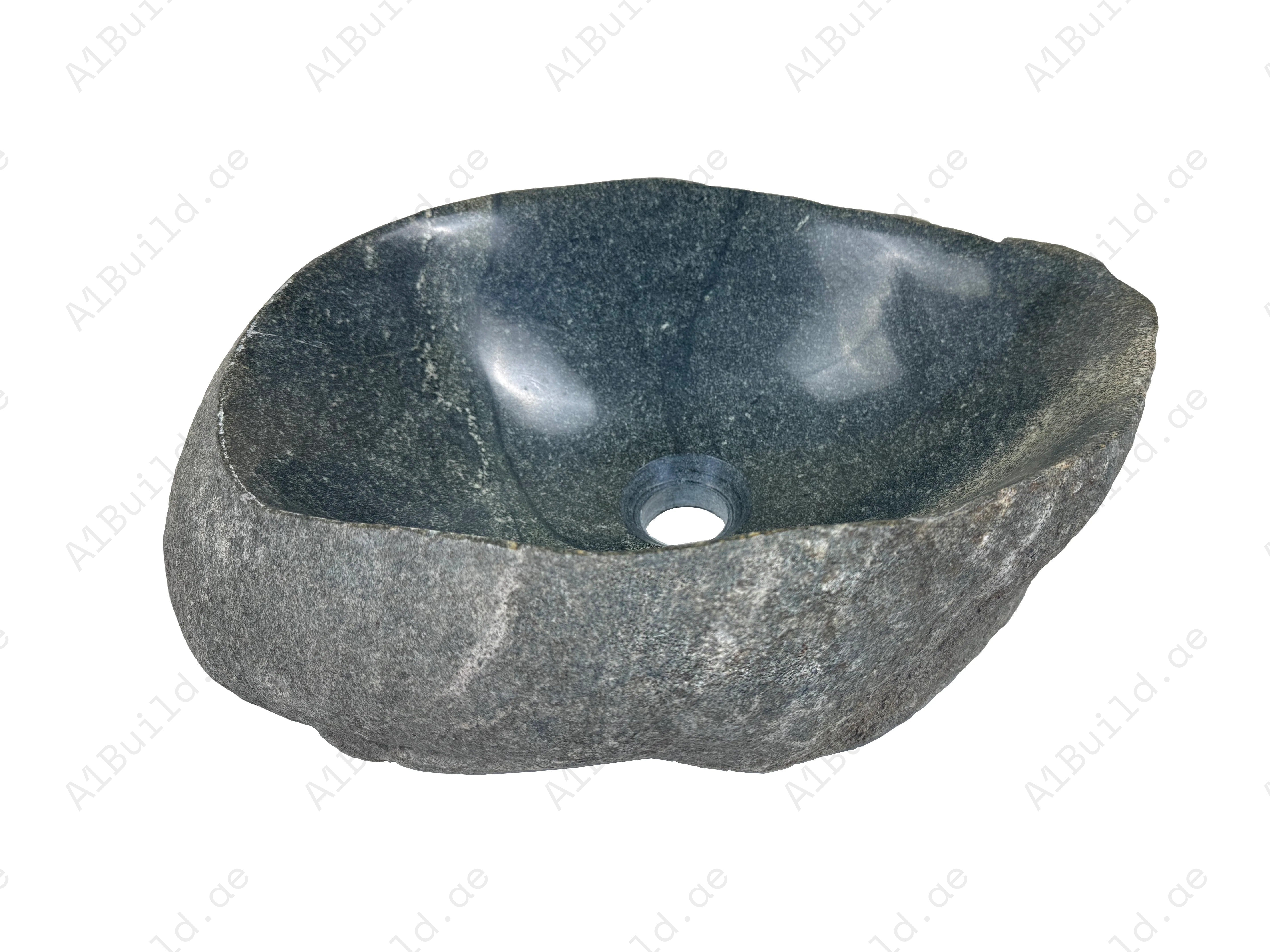 Add natural charm to your bathroom with the Marble Muse Pebble Stone Polished Irregular Wash Basin, crafted from premium marble for timeless elegance.