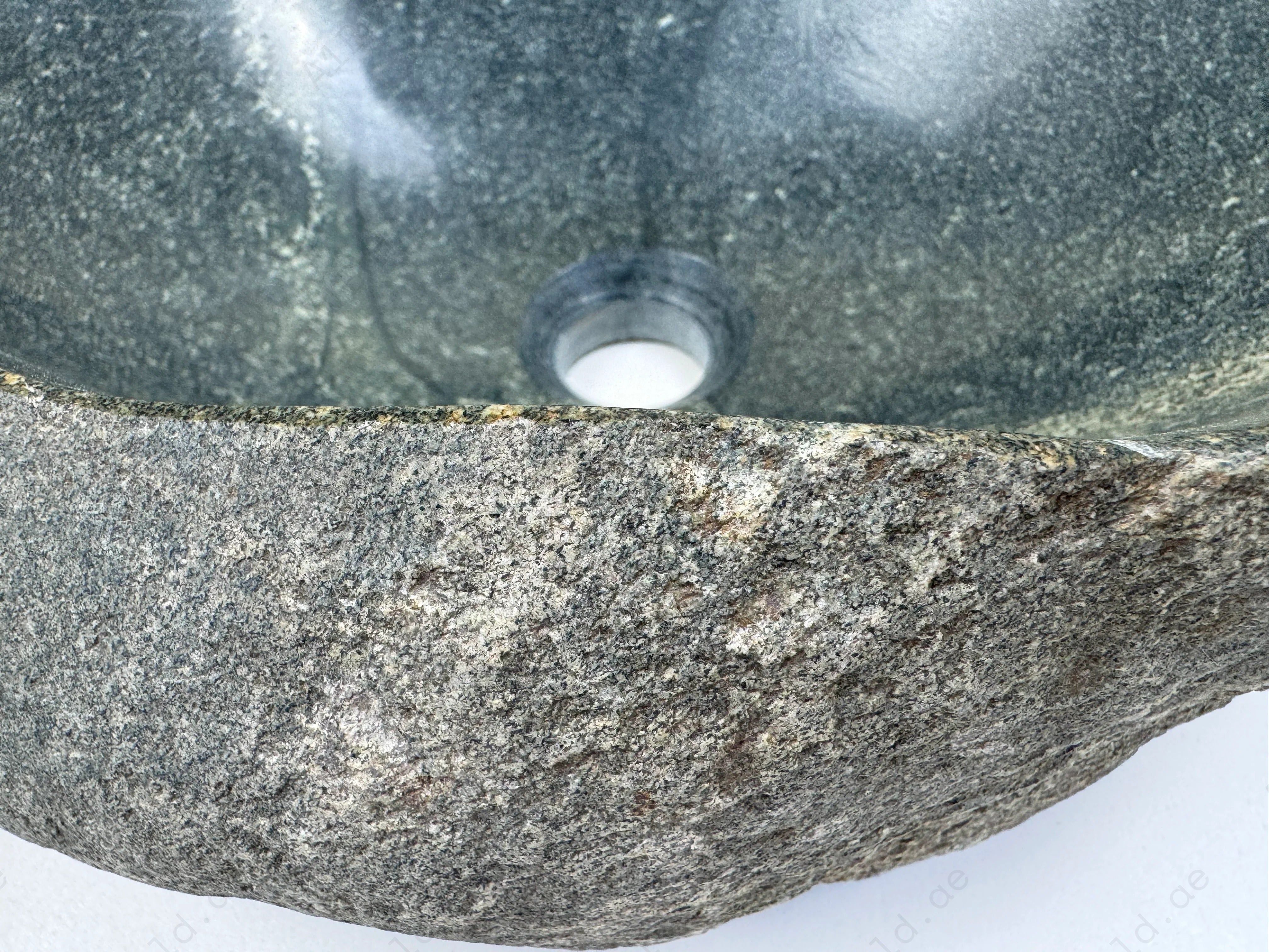 Add natural charm to your bathroom with the Marble Muse Pebble Stone Polished Irregular Wash Basin, crafted from premium marble for timeless elegance.