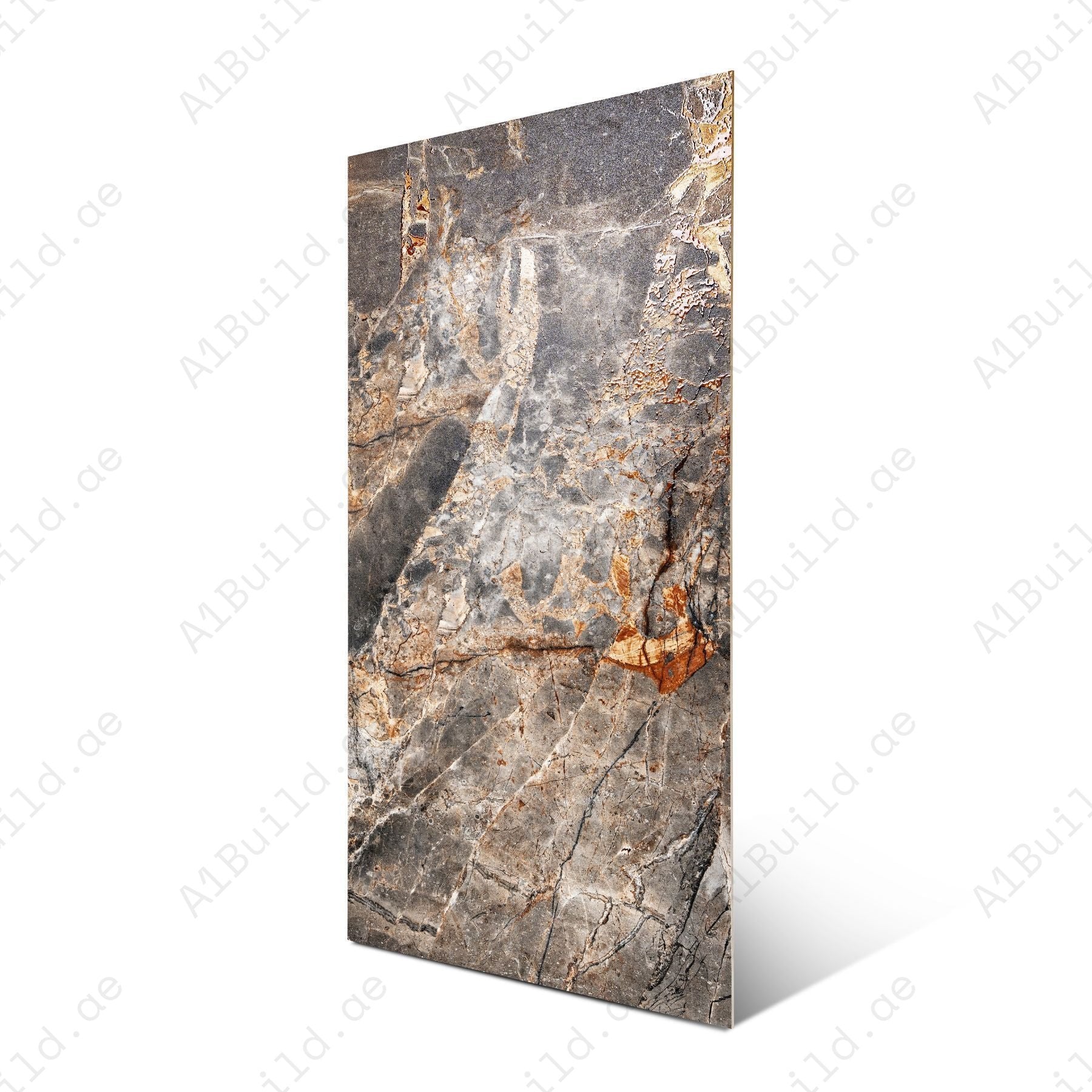 Add sophistication to your space with Trento Grey 60x120cm tiles. The Glitter on Matt finish offers a sleek, modern look for UAE homes and offices.