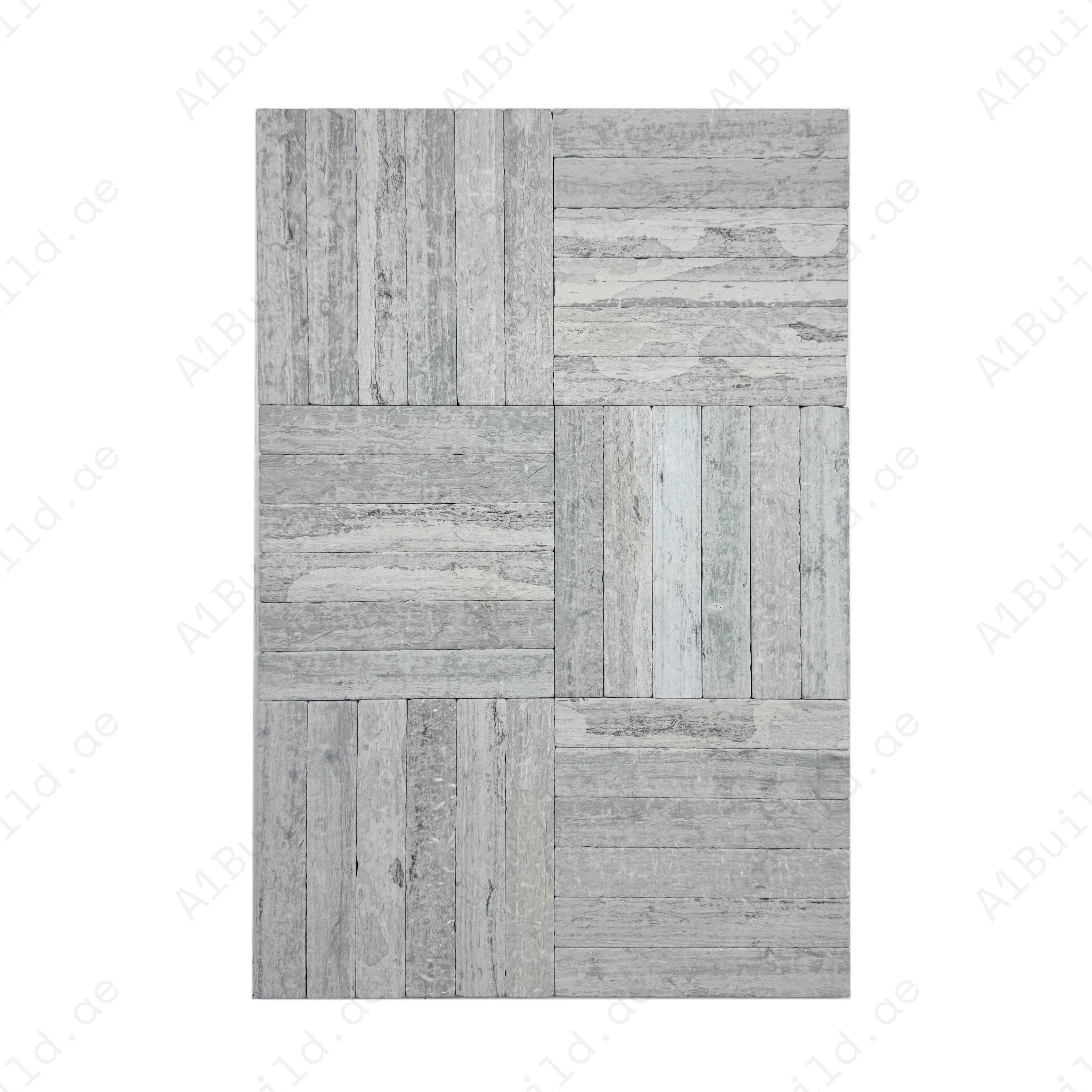 Add style with Verona Series Blue Dress marble tile. Tumbled & brushed finish, durable and elegant, ideal for bathrooms, kitchens, feature walls, and floors.