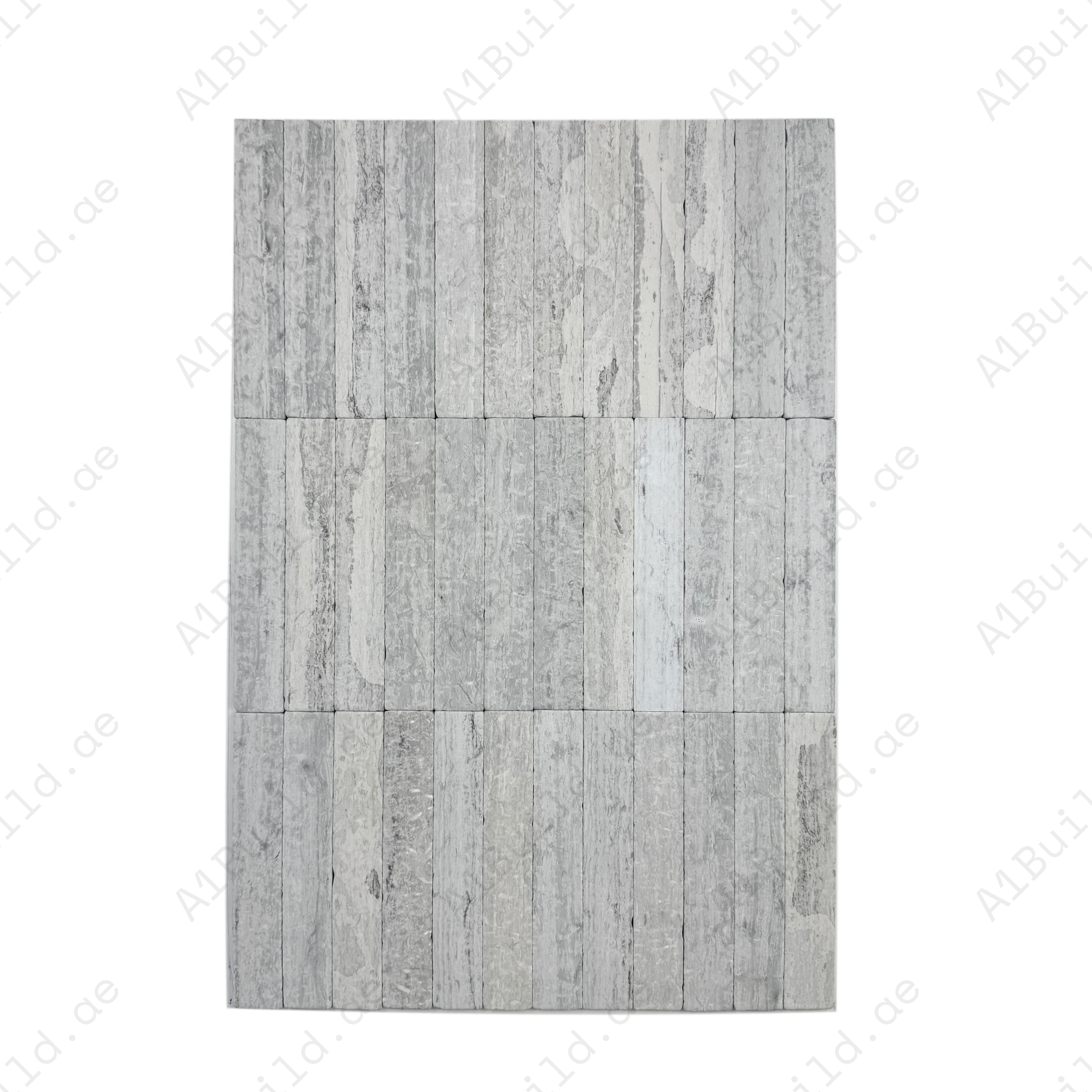 Add style with Verona Series Blue Dress marble tile. Tumbled & brushed finish, durable and elegant, ideal for bathrooms, kitchens, feature walls, and floors.