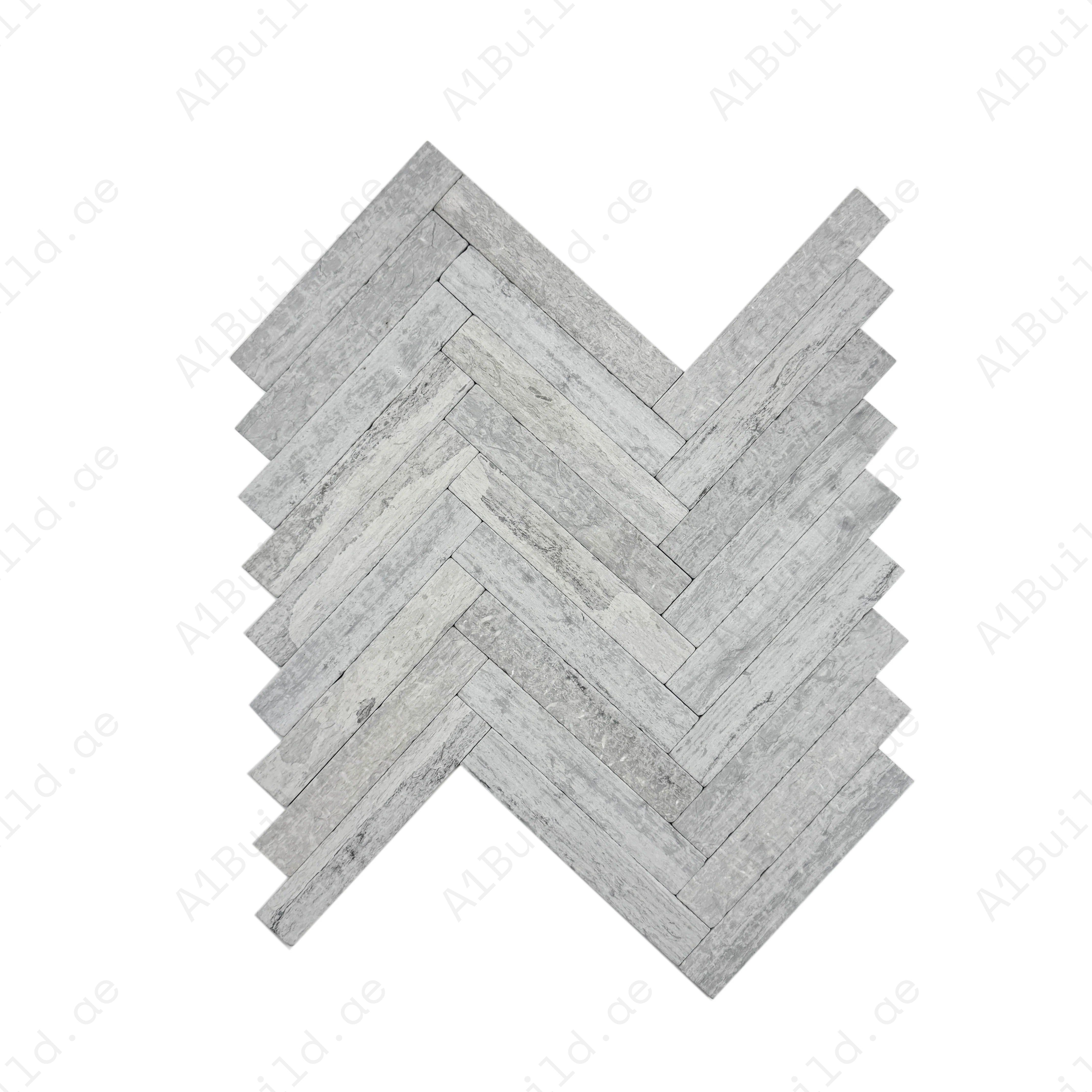 Add style with Verona Series Blue Dress marble tile. Tumbled & brushed finish, durable and elegant, ideal for bathrooms, kitchens, feature walls, and floors.