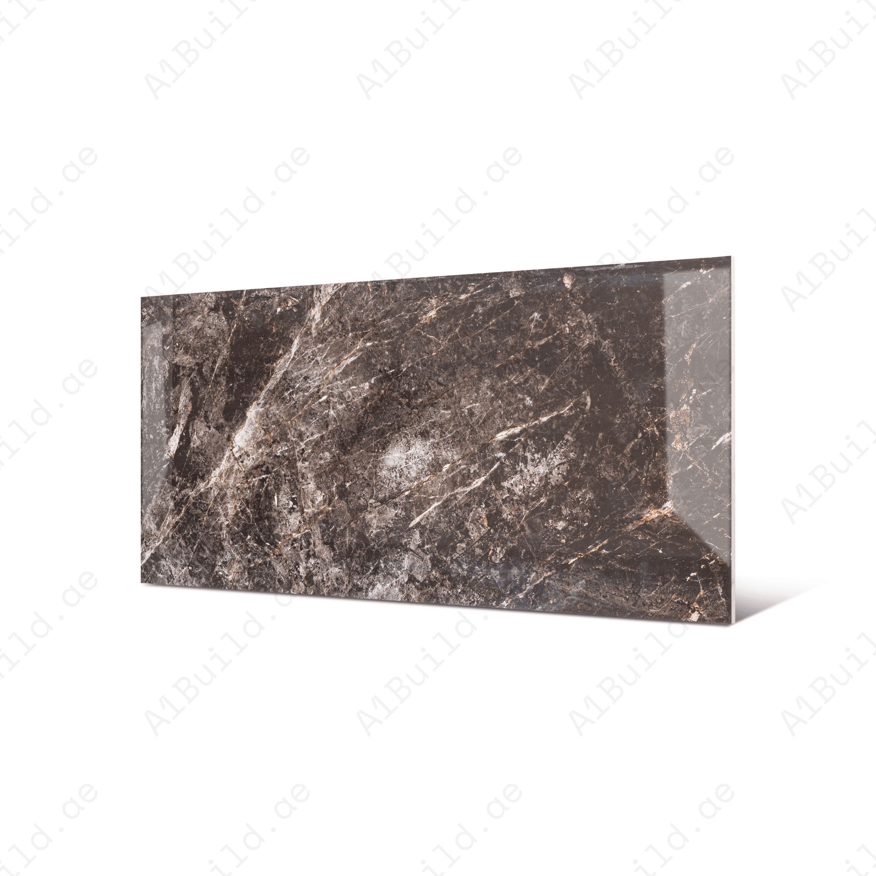 Africano Nero 80x160cm high glossy porcelain tile, 09mm thick with bold black stone veining. Adds luxury, depth, and elegance to modern interiors.