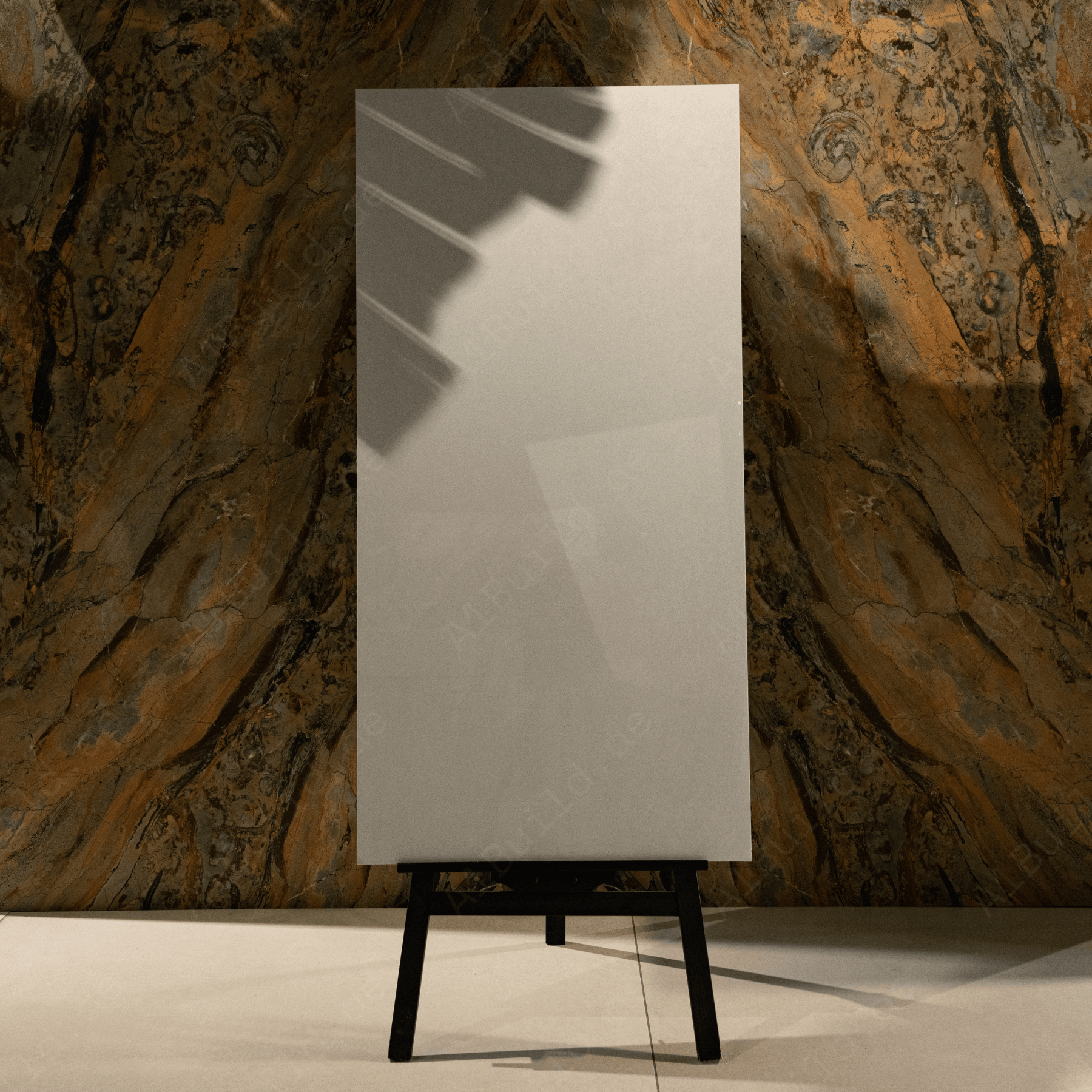 Agata Bianco porcelain tile 60x120cm 9mm thickness, white agate marble look design, durable porcelain tile for luxury floors and walls.