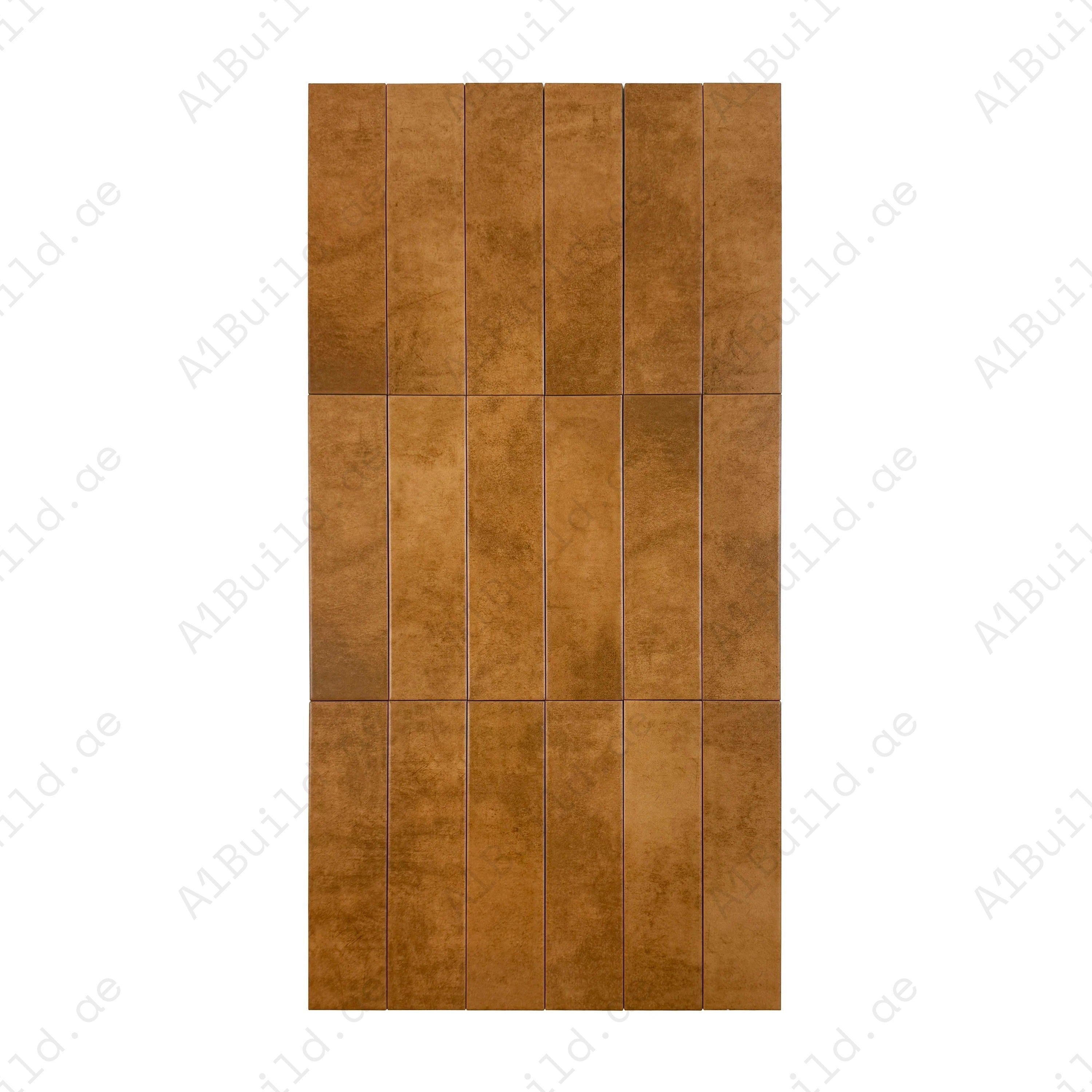 Amalfi Dawn Series Brown Matt Porcelain Artisanal Tile