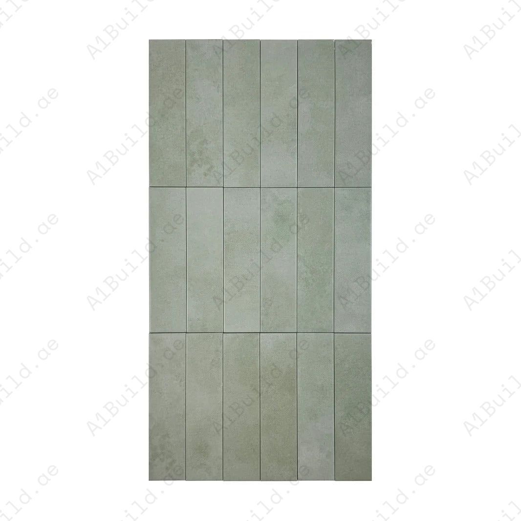 Amalfi Dawn Series Mint Green Matt Porcelain Artisanal Tile