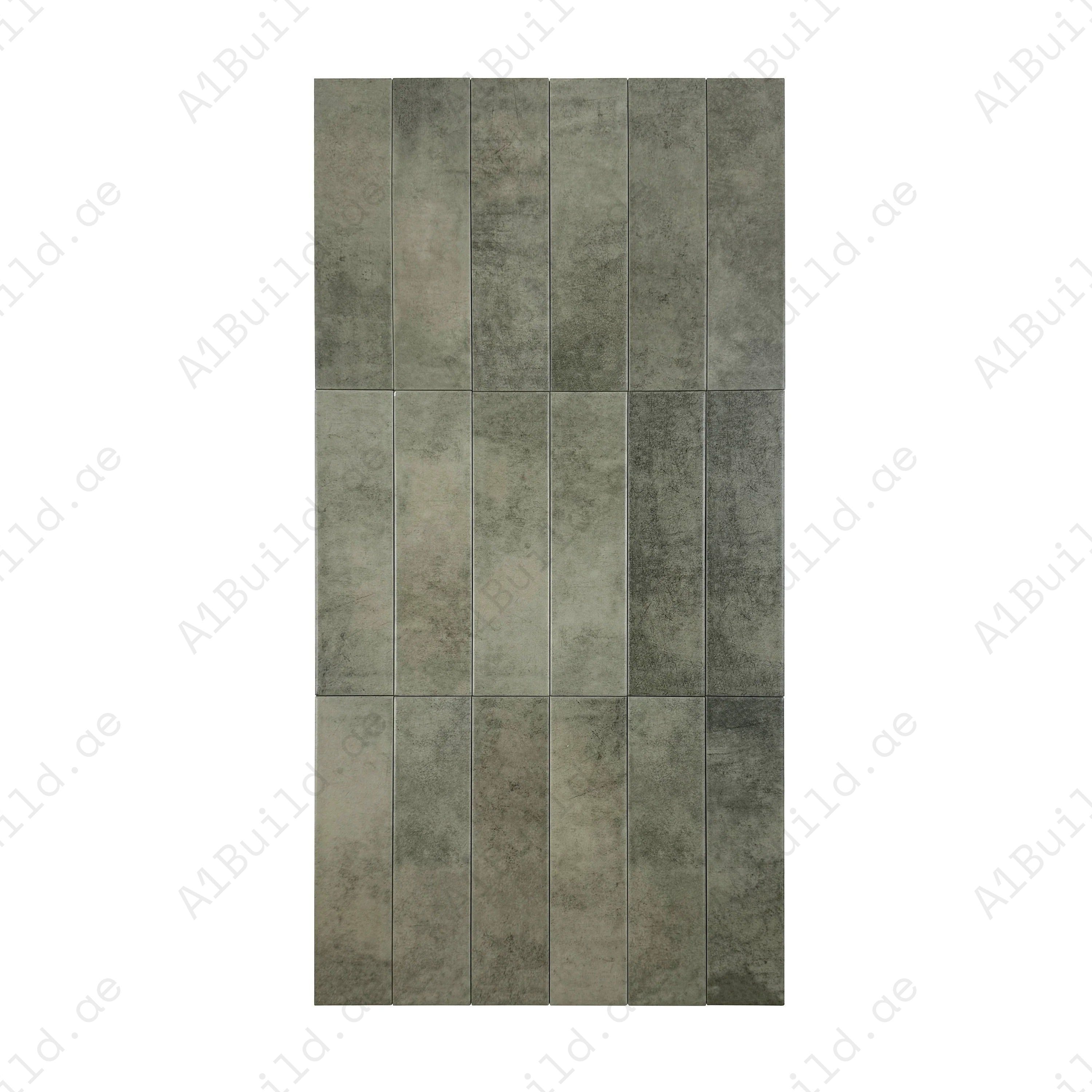 Amalfi Dawn Series Moss Green Matt Porcelain Artisanal Tile