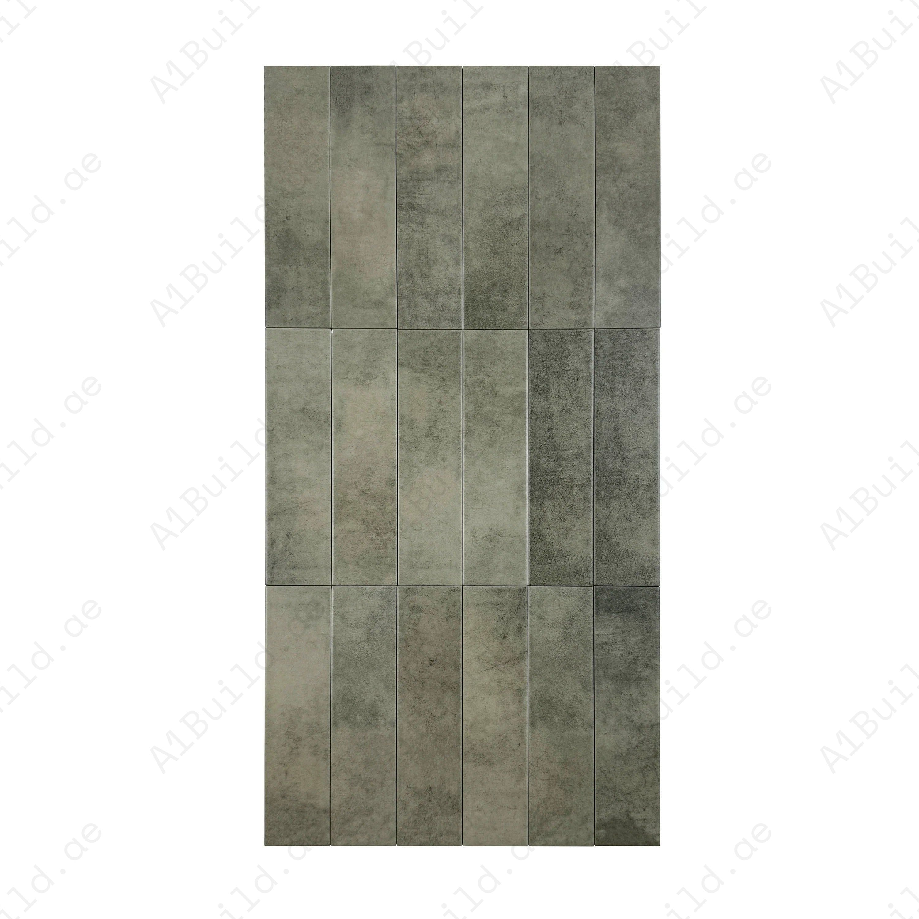 Amalfi Dawn Series Moss Green Matt Porcelain Artisanal Tile
