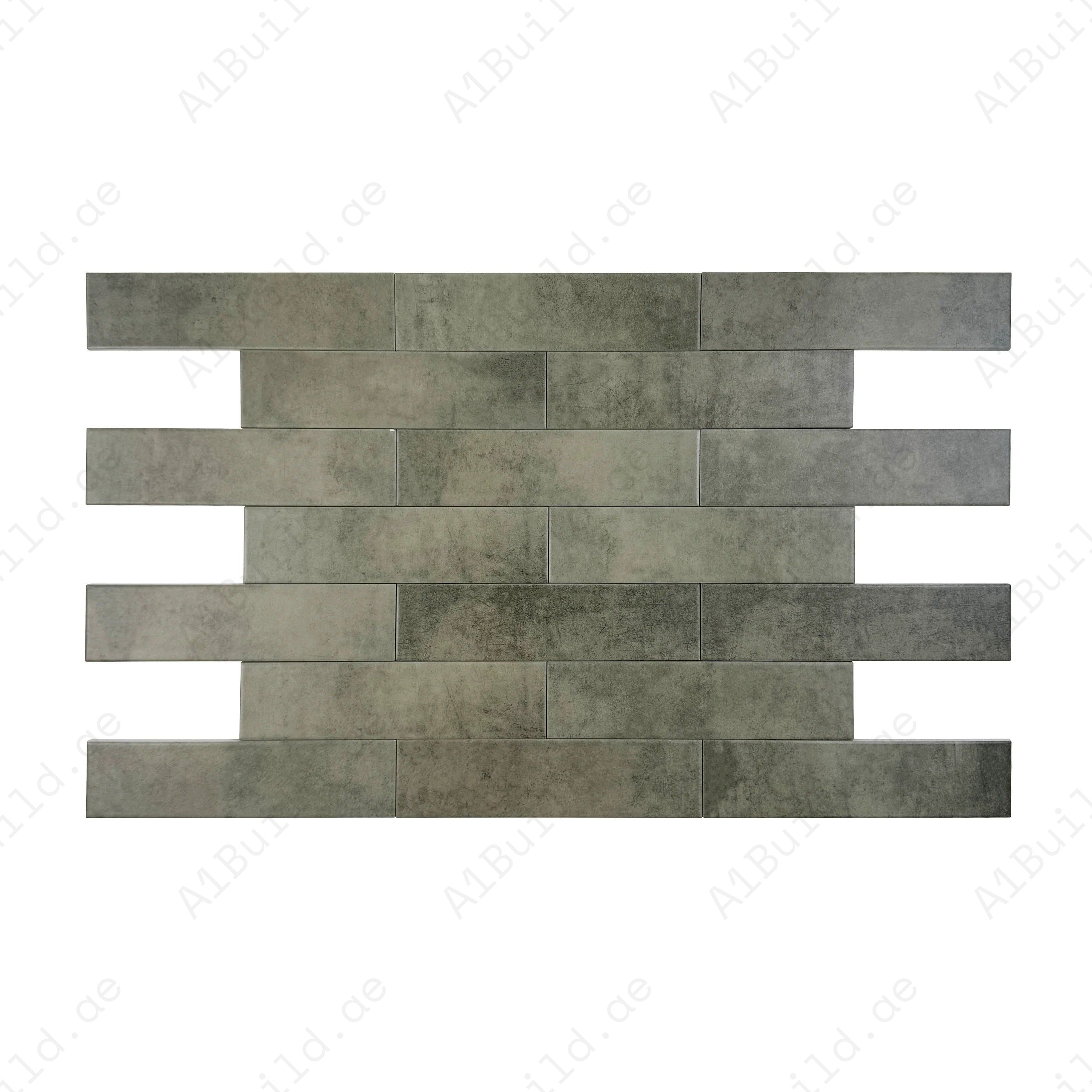 Amalfi Dawn Series Moss Green Matt Porcelain Artisanal Tile