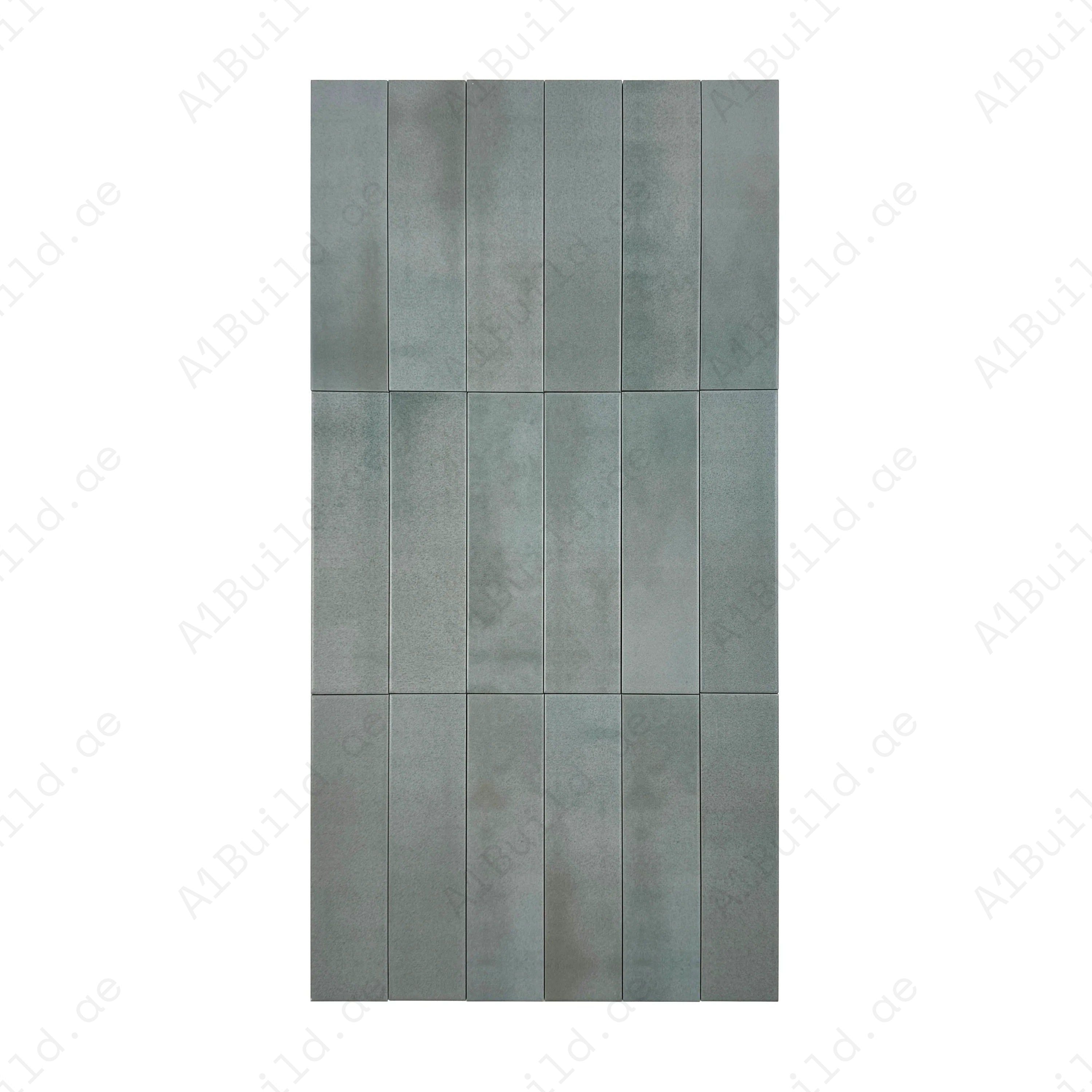 Amalfi Dawn Series Nile Blue Matt Porcelain Artisanal Tile