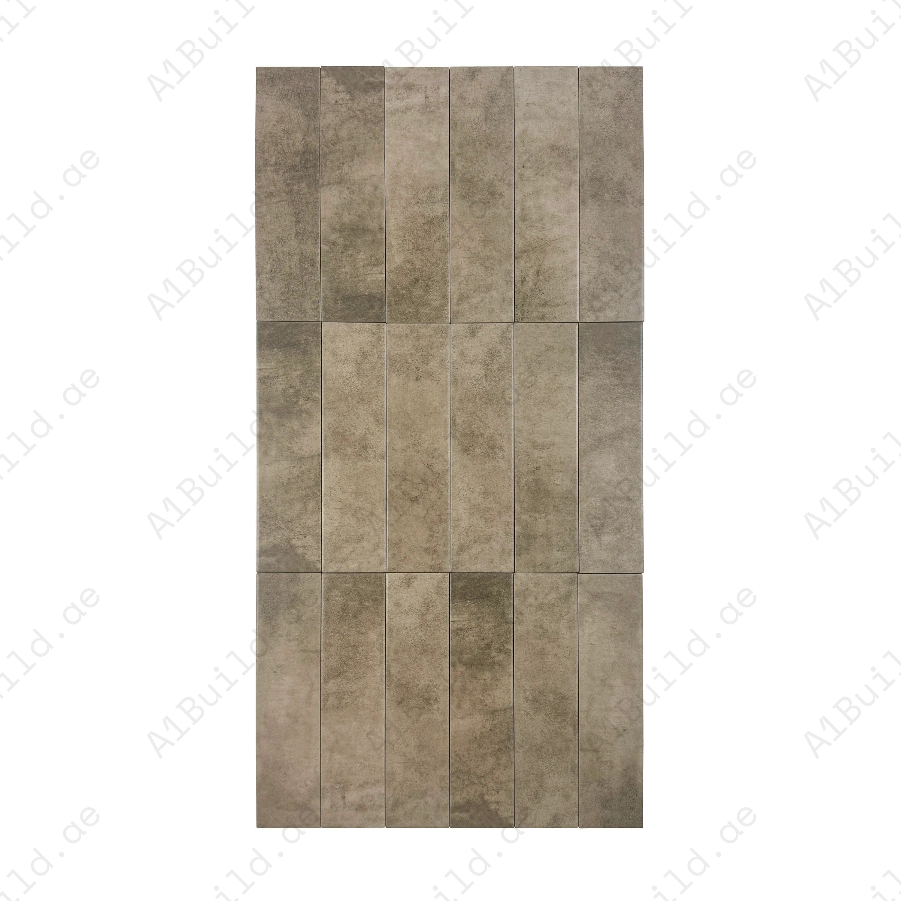 Amalfi Dawn Series Peanut Brown Matt Porcelain Artisanal Tile