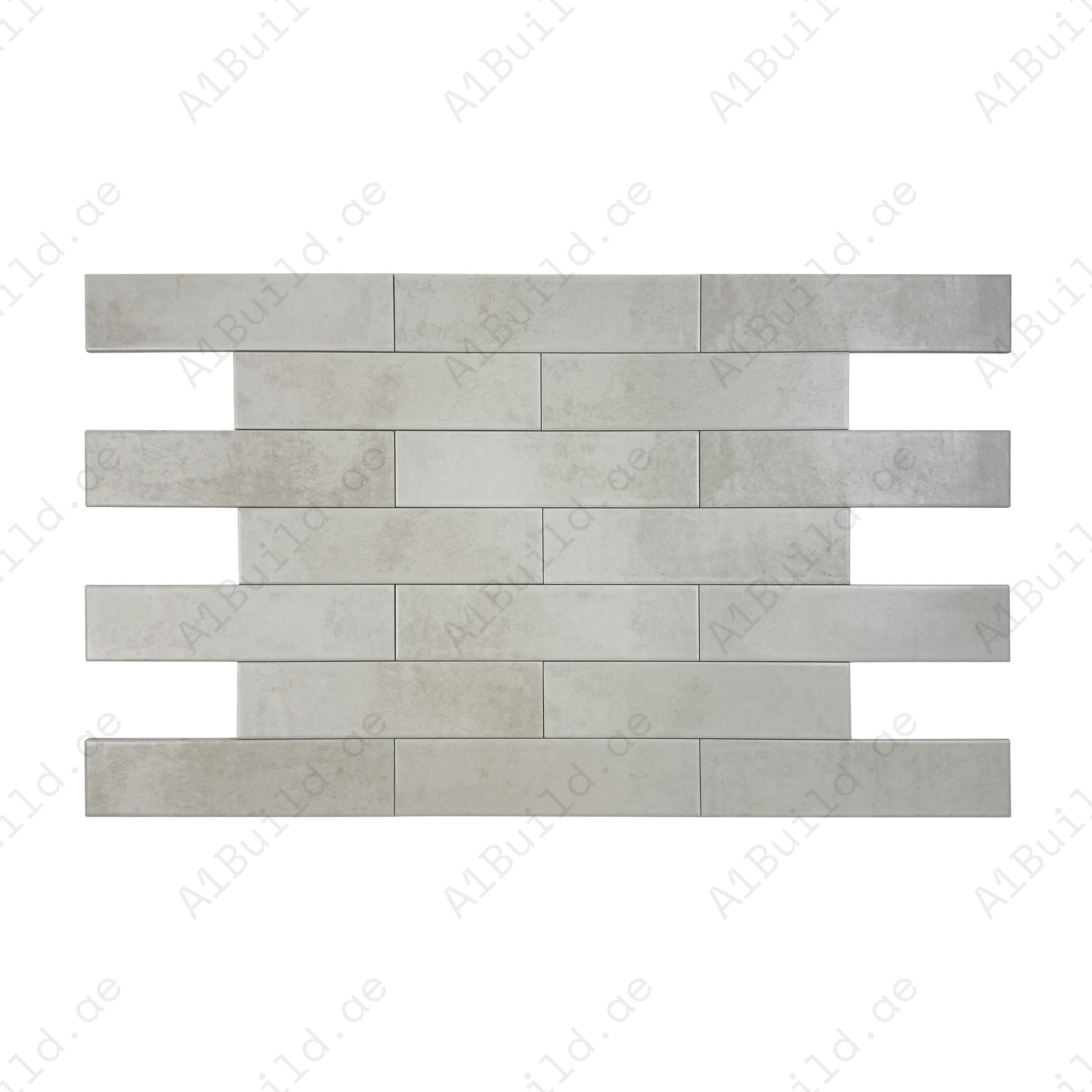 Amalfi Dawn Series Pearl White Matt Porcelain Artisanal Tile