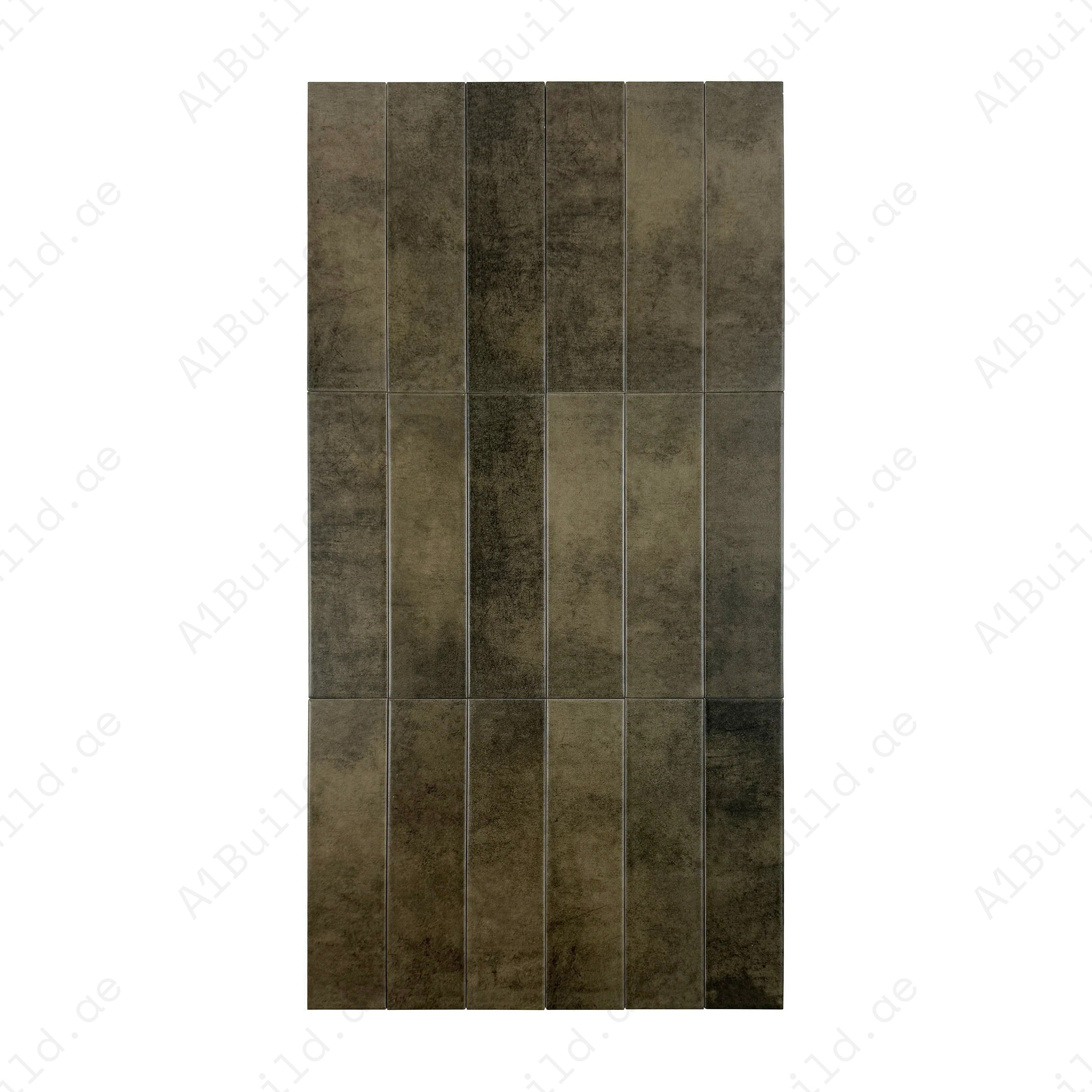 Amalfi Dawn Series Wood Brown Matt Porcelain Artisanal Tile